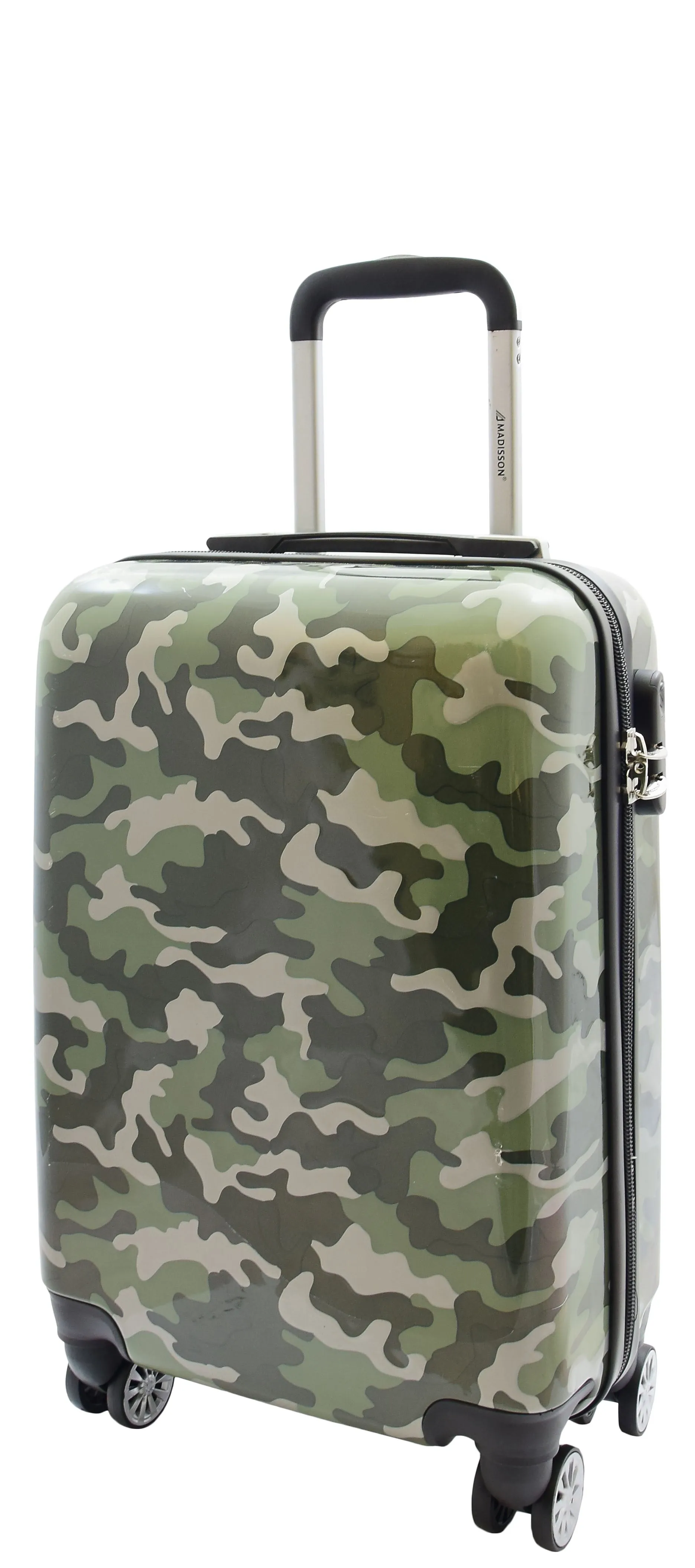 4 Wheel Luggage Camouflage Hard Shell Expandable Suitcase Travel Bags Army Print