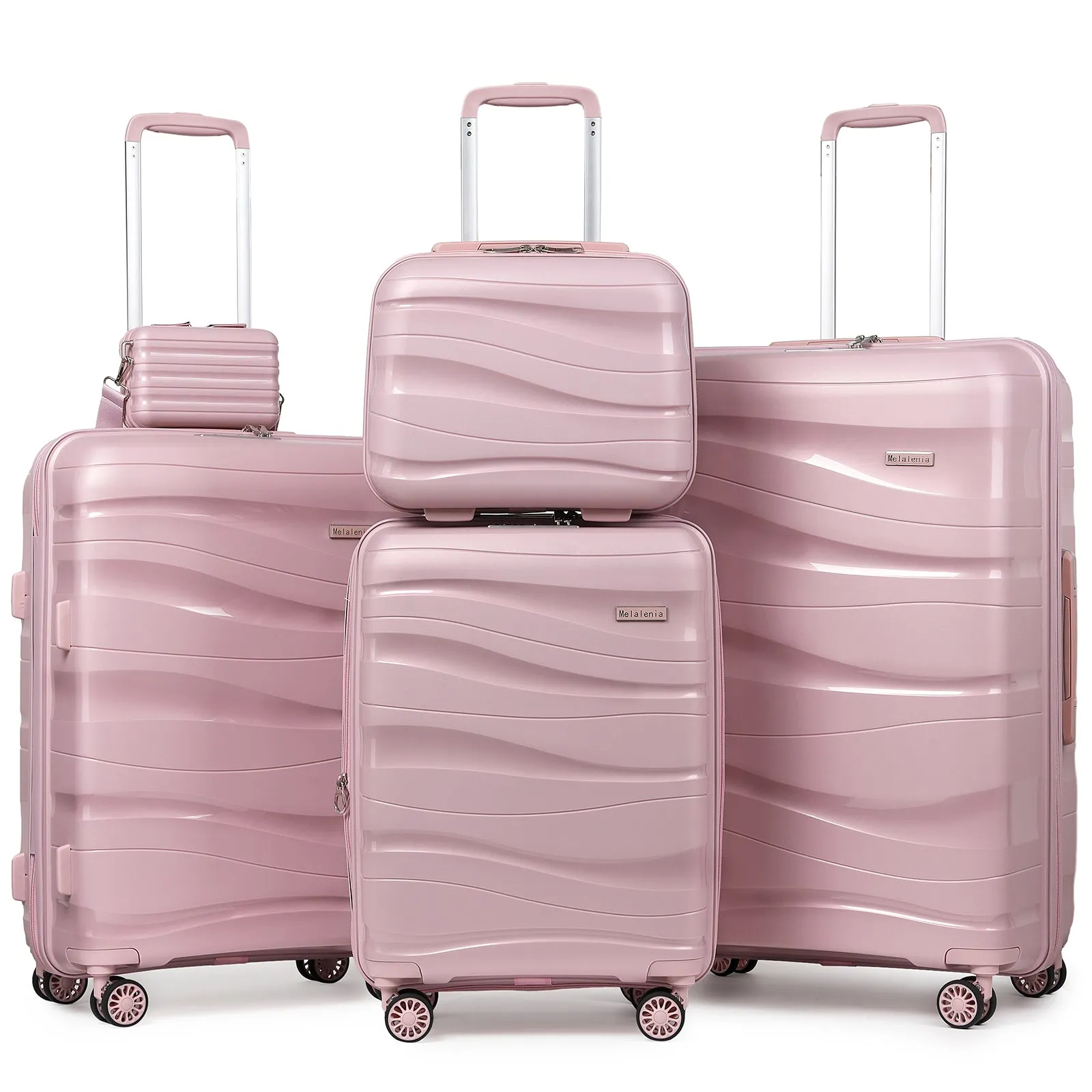 5 Pieces Set Luggage Set Expandable Hard Shell Luggage Set 1906