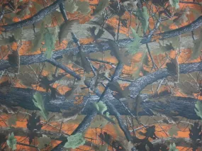 600 Denier PVC coated Polyester Camouflage Fabric - Oak Brush Blaze (Sold per Yard)