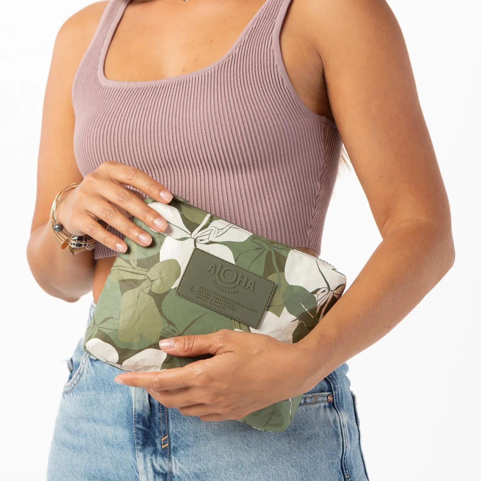 Aloha Collection Small Ginger Camo Pouch-Scope/Olive