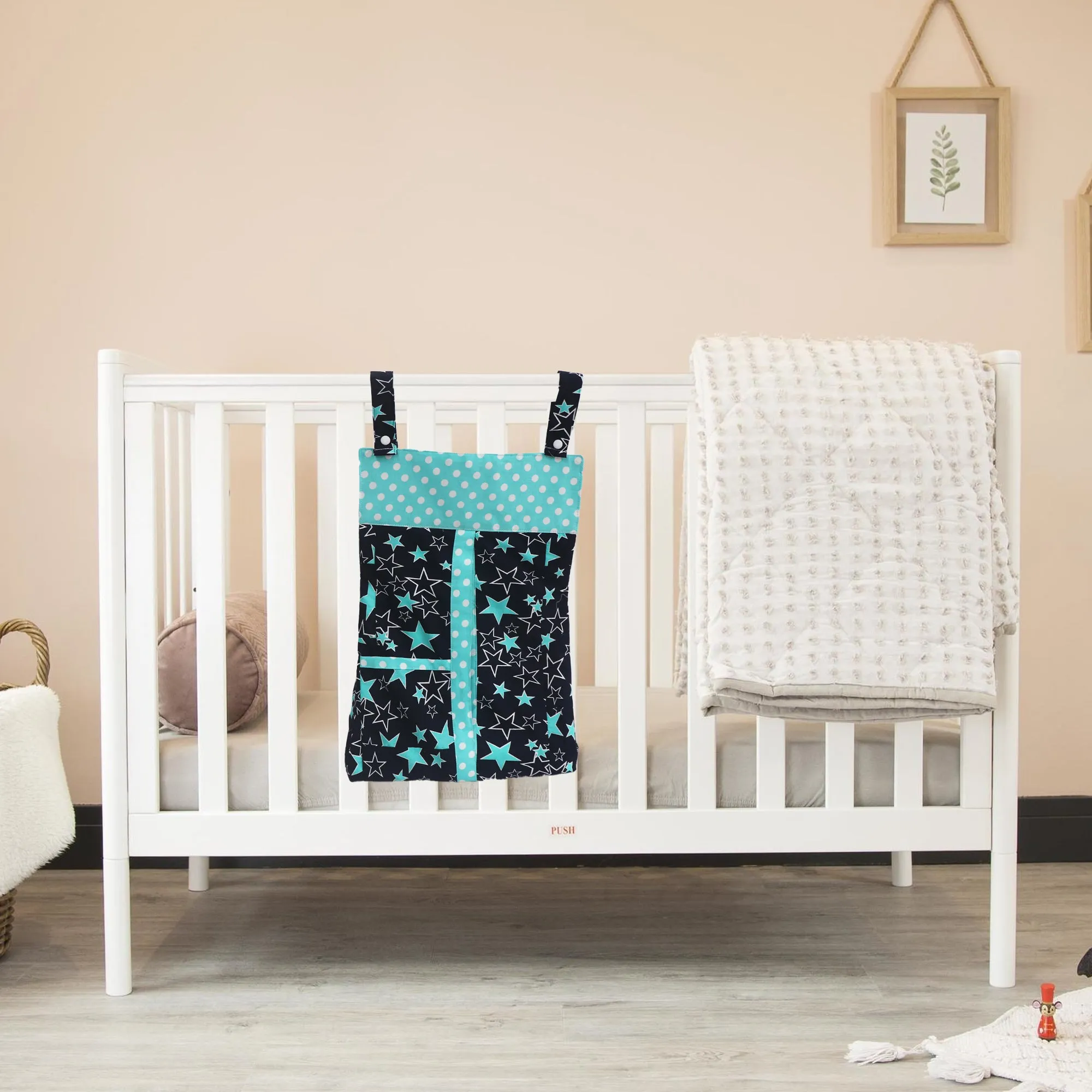 Black & Blue Star-Diaper & Nappy Stacker Multi-Purpose Storage for Essentials