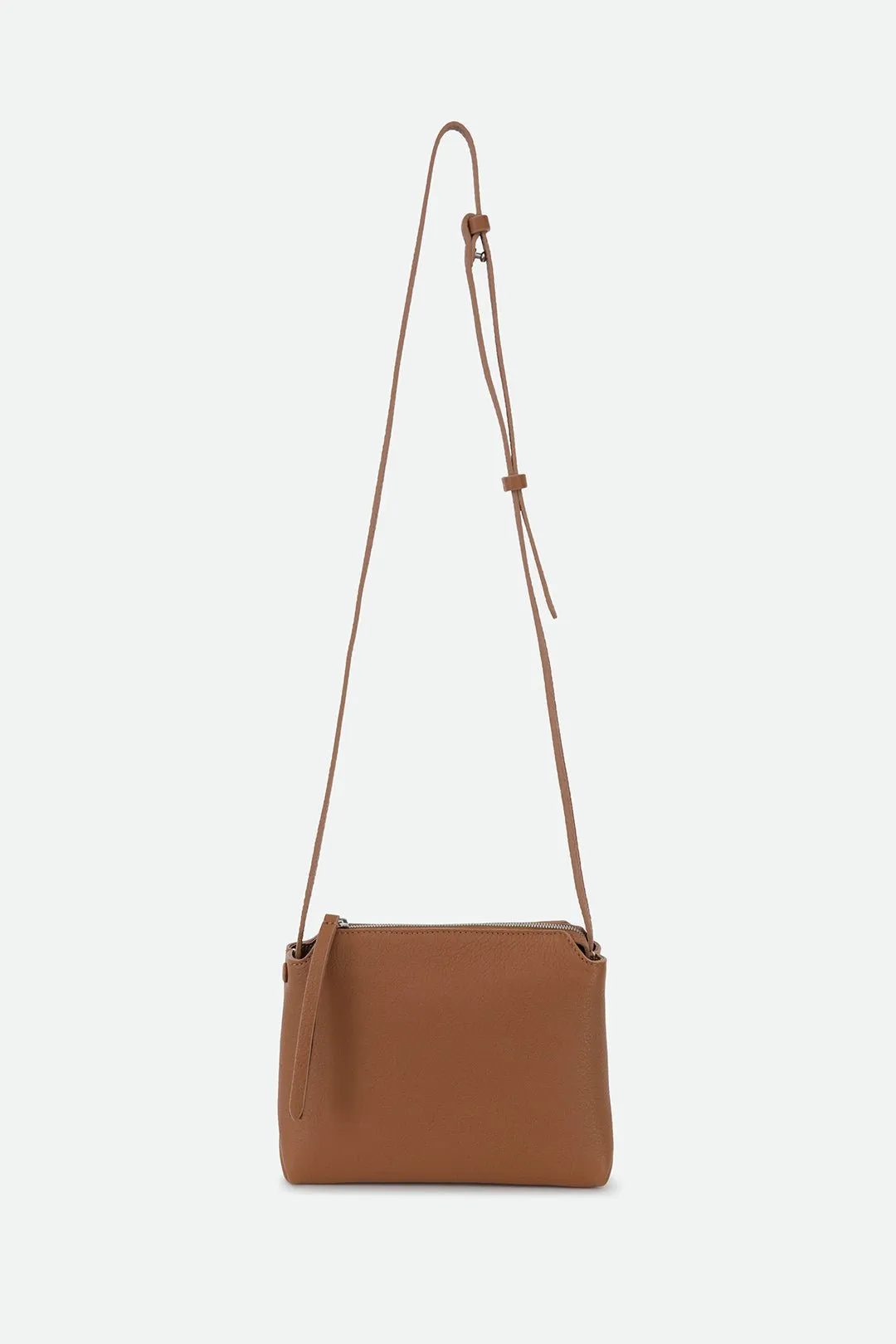 BRIDGET ITALIAN LEATHER CROSSBODY BAG IN NATURAL CUOIO