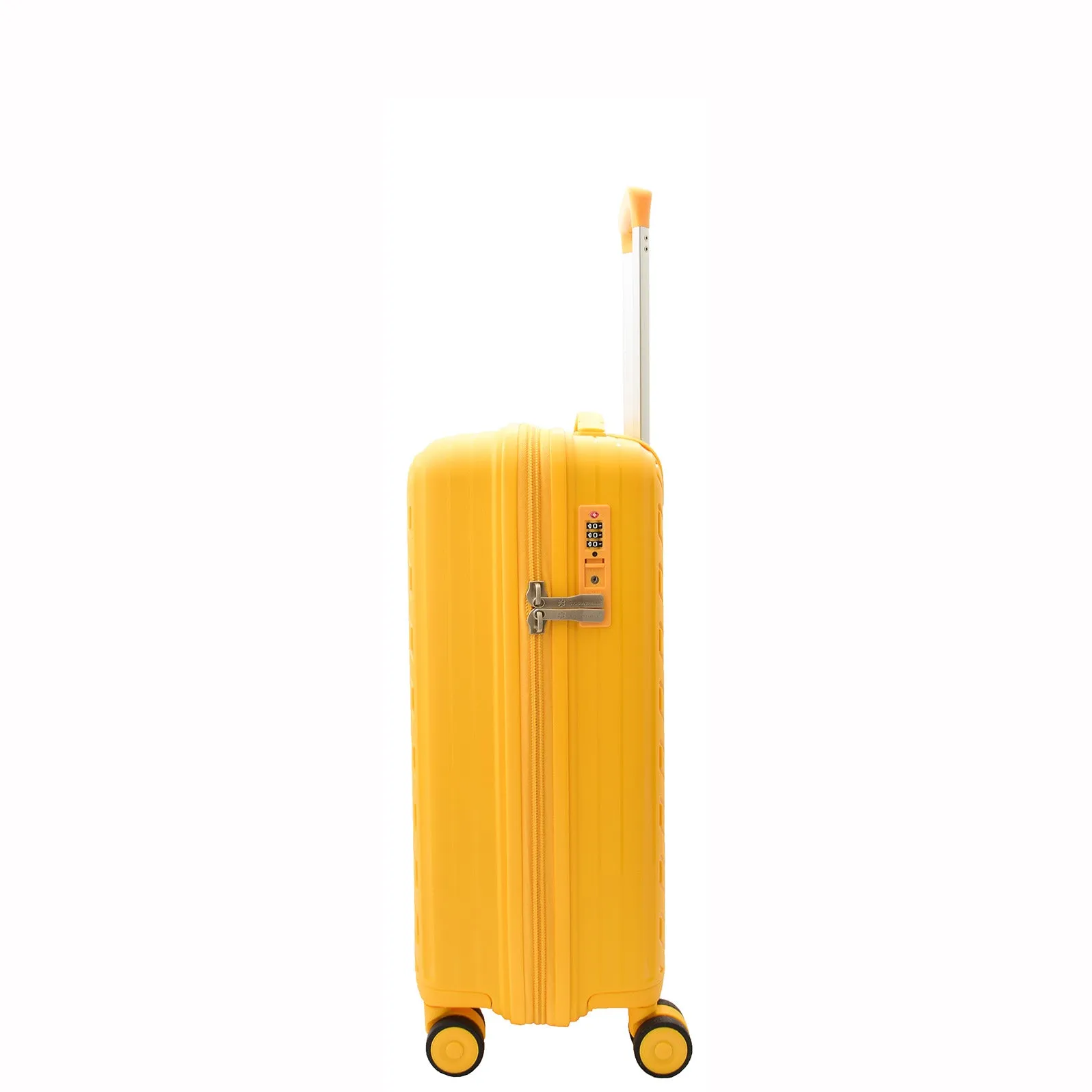 Cabin Size Suitcase Hard Shell Wheeled Luggage TOURER Yellow