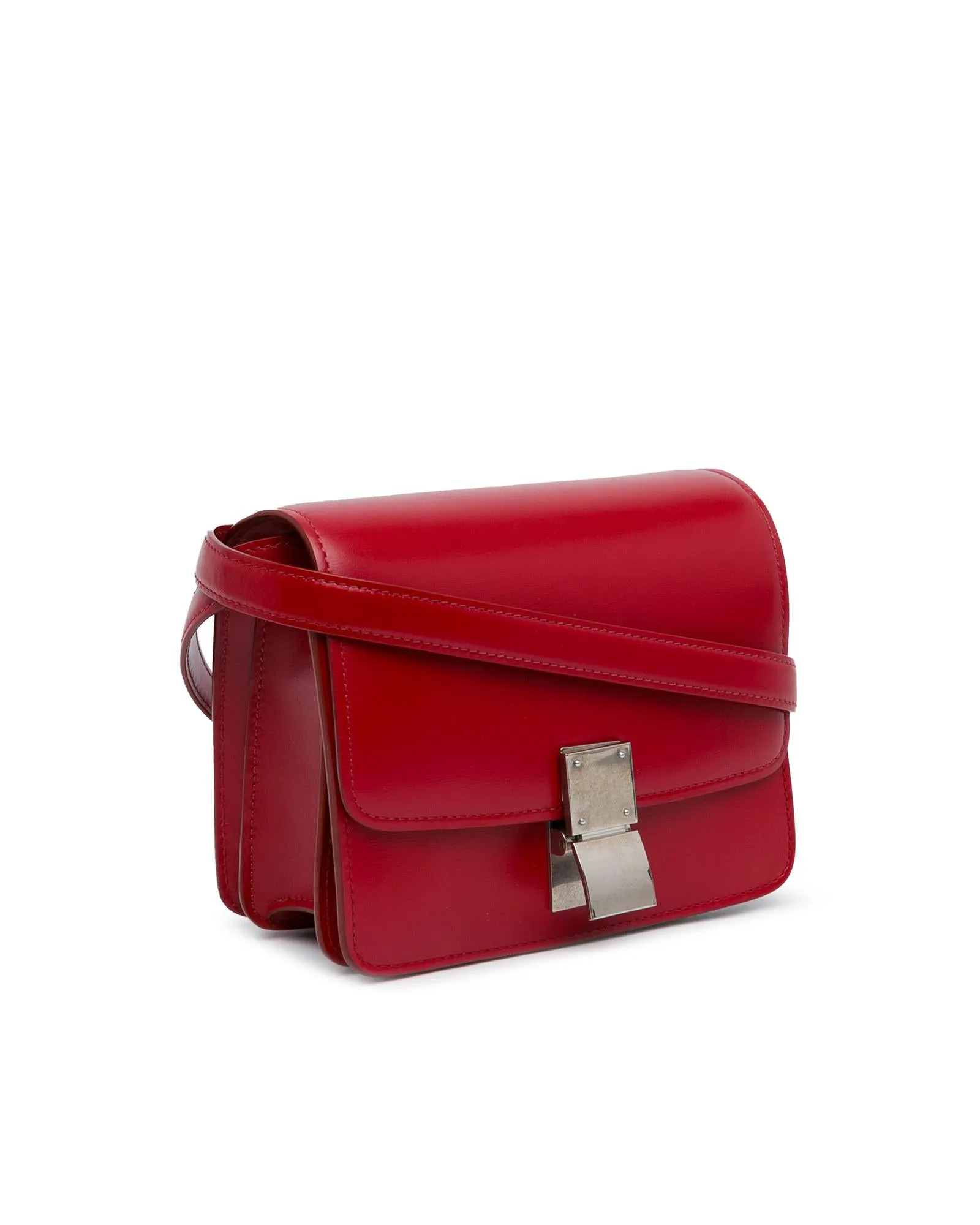 Celine Mini Luggage Crossbody Bag in Red