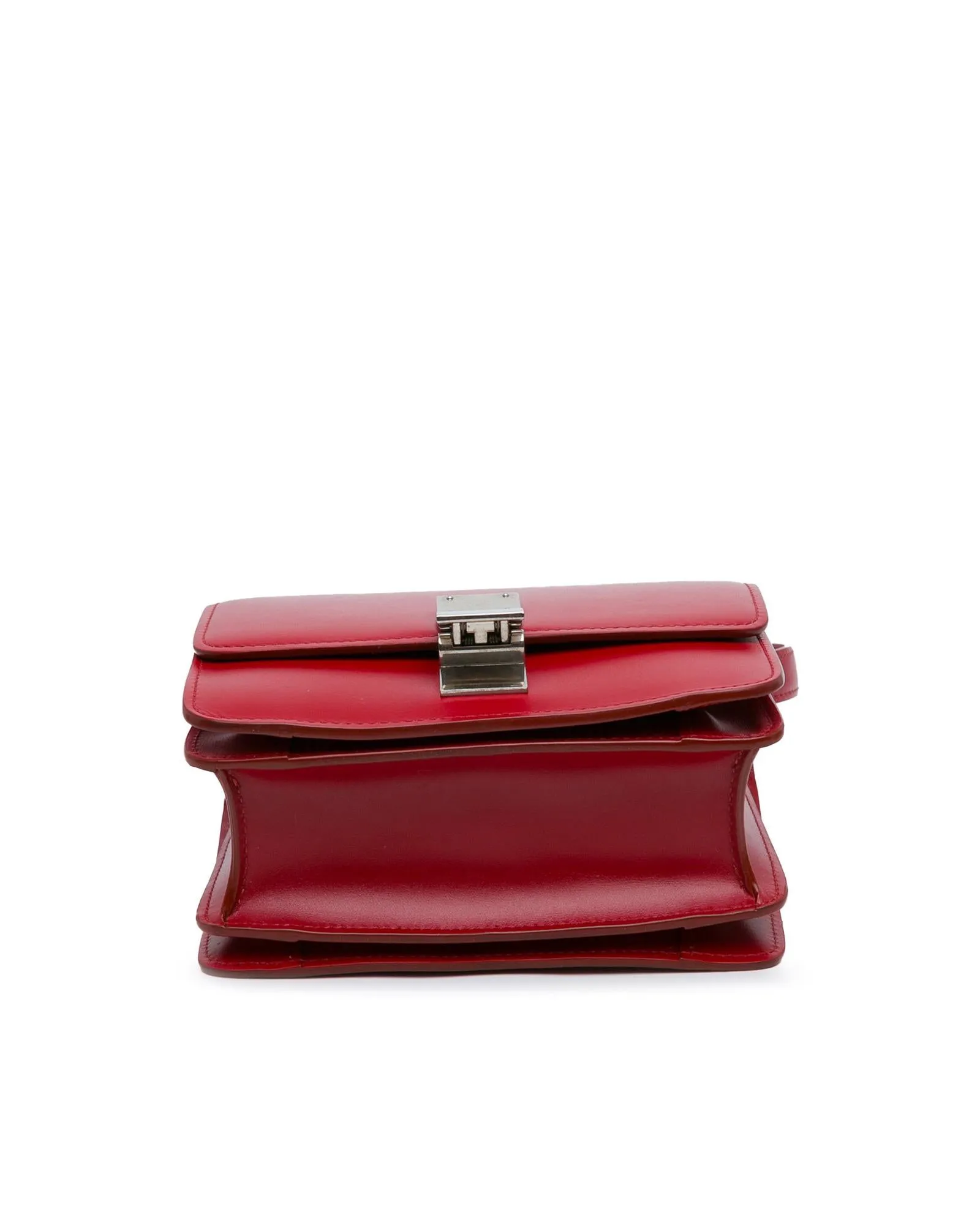 Celine Mini Luggage Crossbody Bag in Red