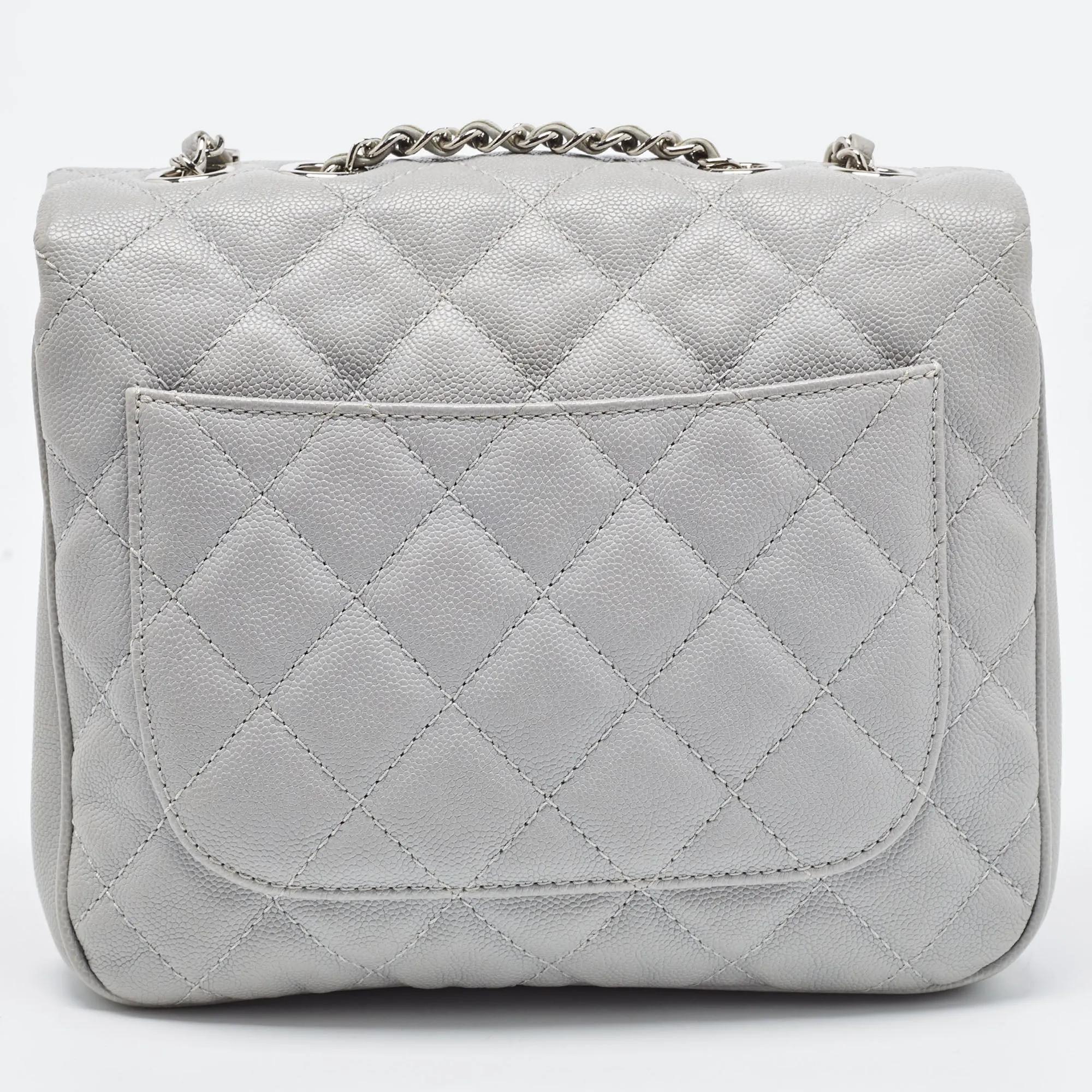 CHANEL Grey Caviar Leather Medium Urban Companion Flap Bag