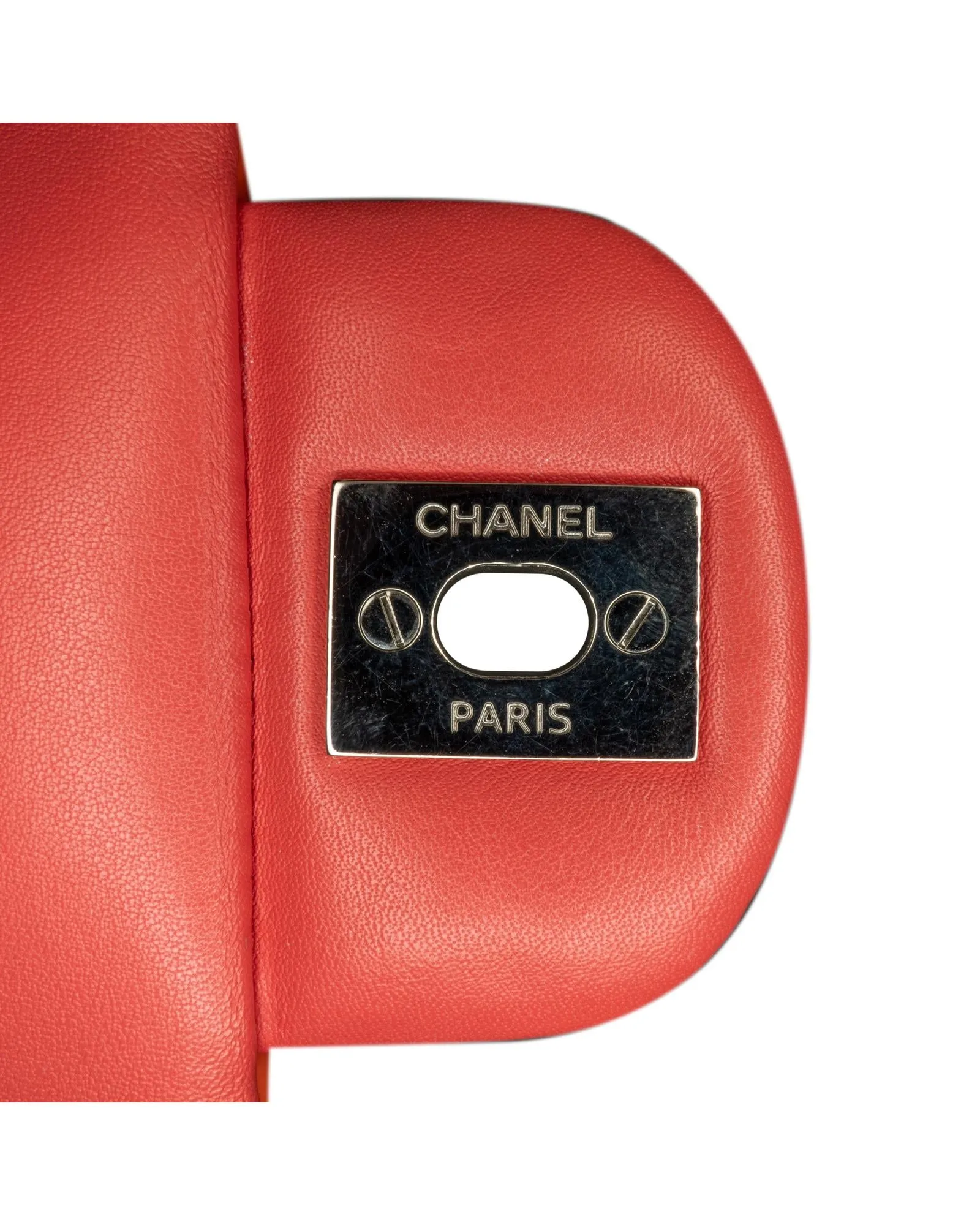 Chanel Mini 255 Flap Bag in Orange Patent Leather