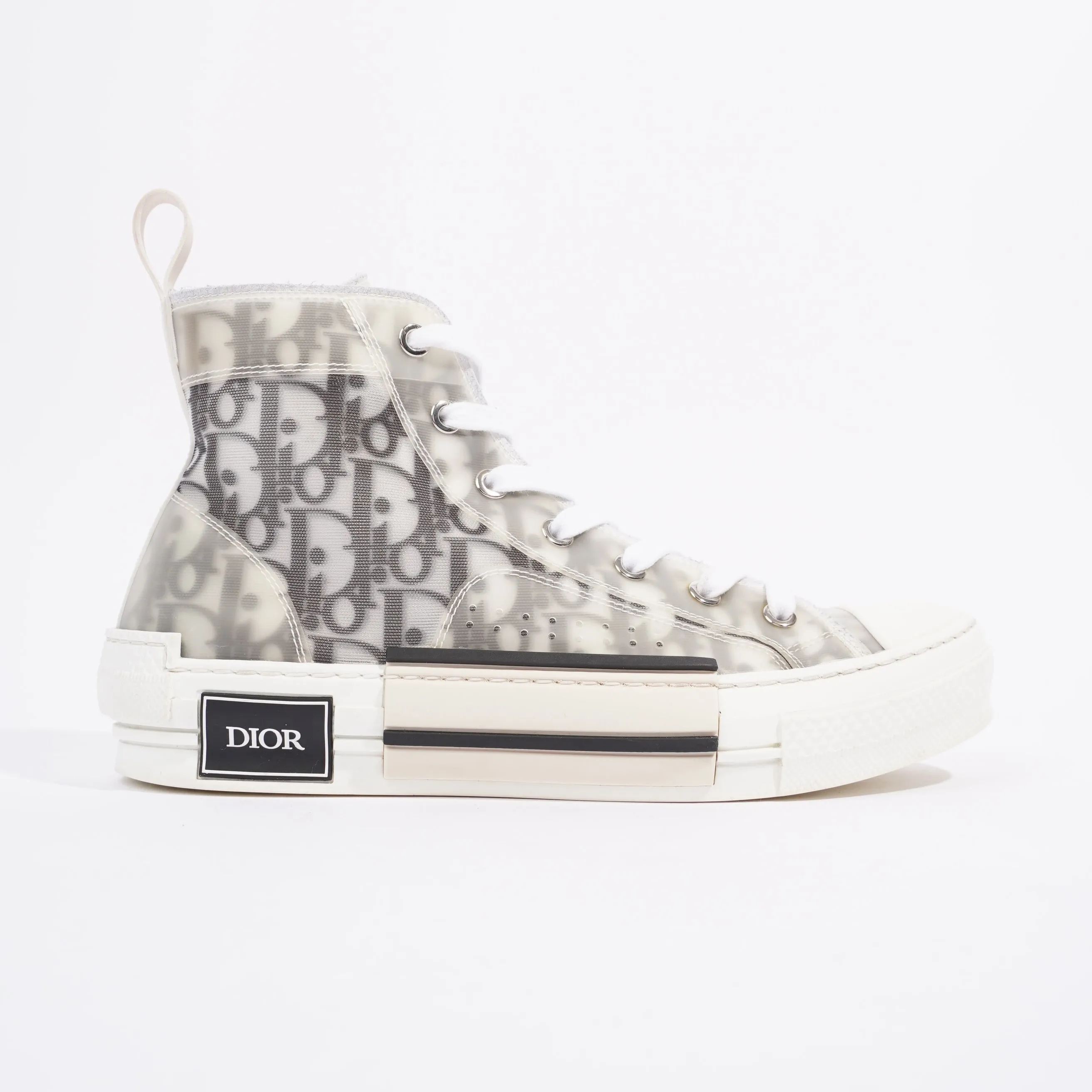 Christian Dior B23 High-tops White / Black Oblique Canvas EU 38 UK 5