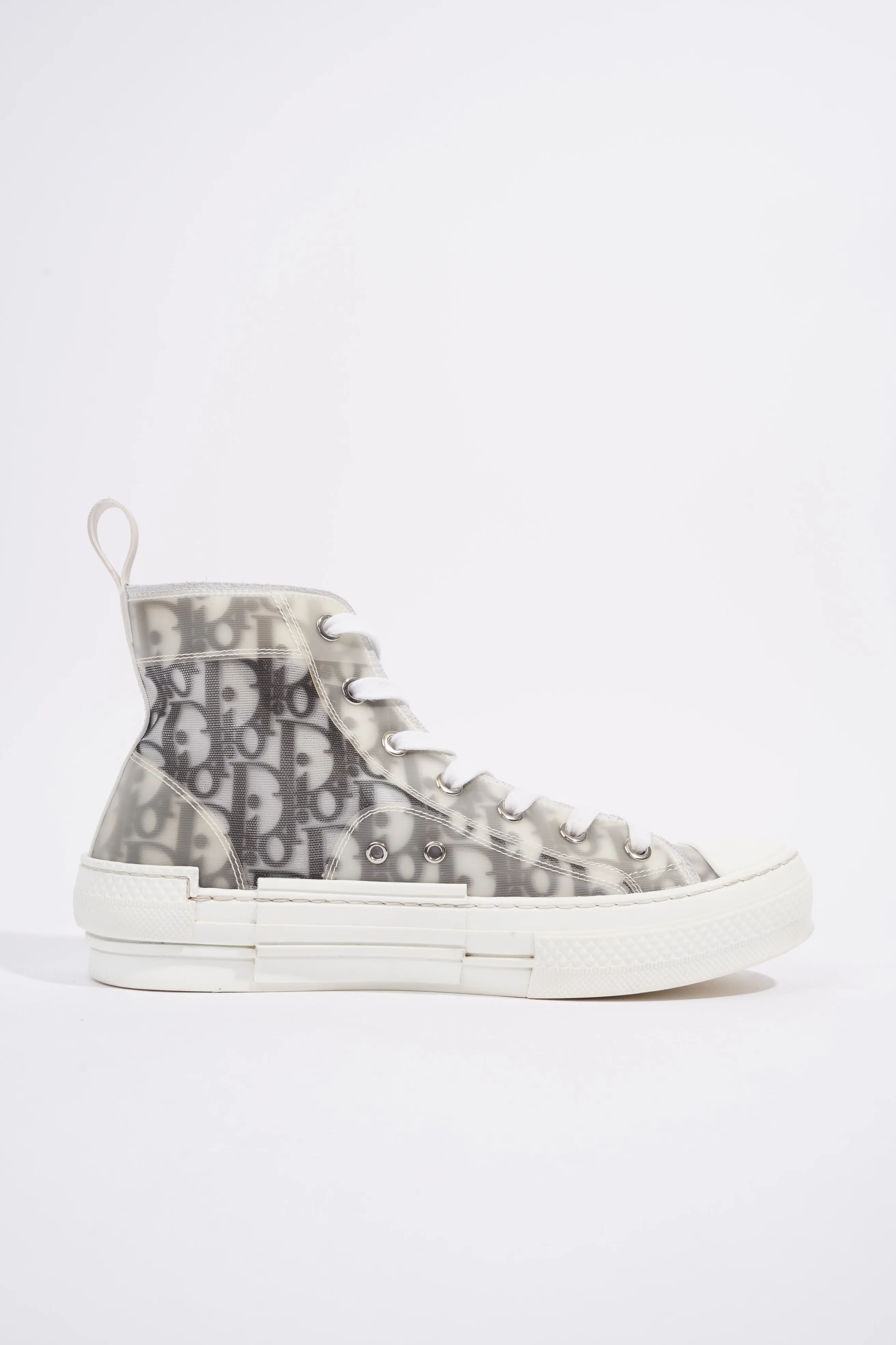 Christian Dior B23 High-tops White / Black Oblique Canvas EU 38 UK 5