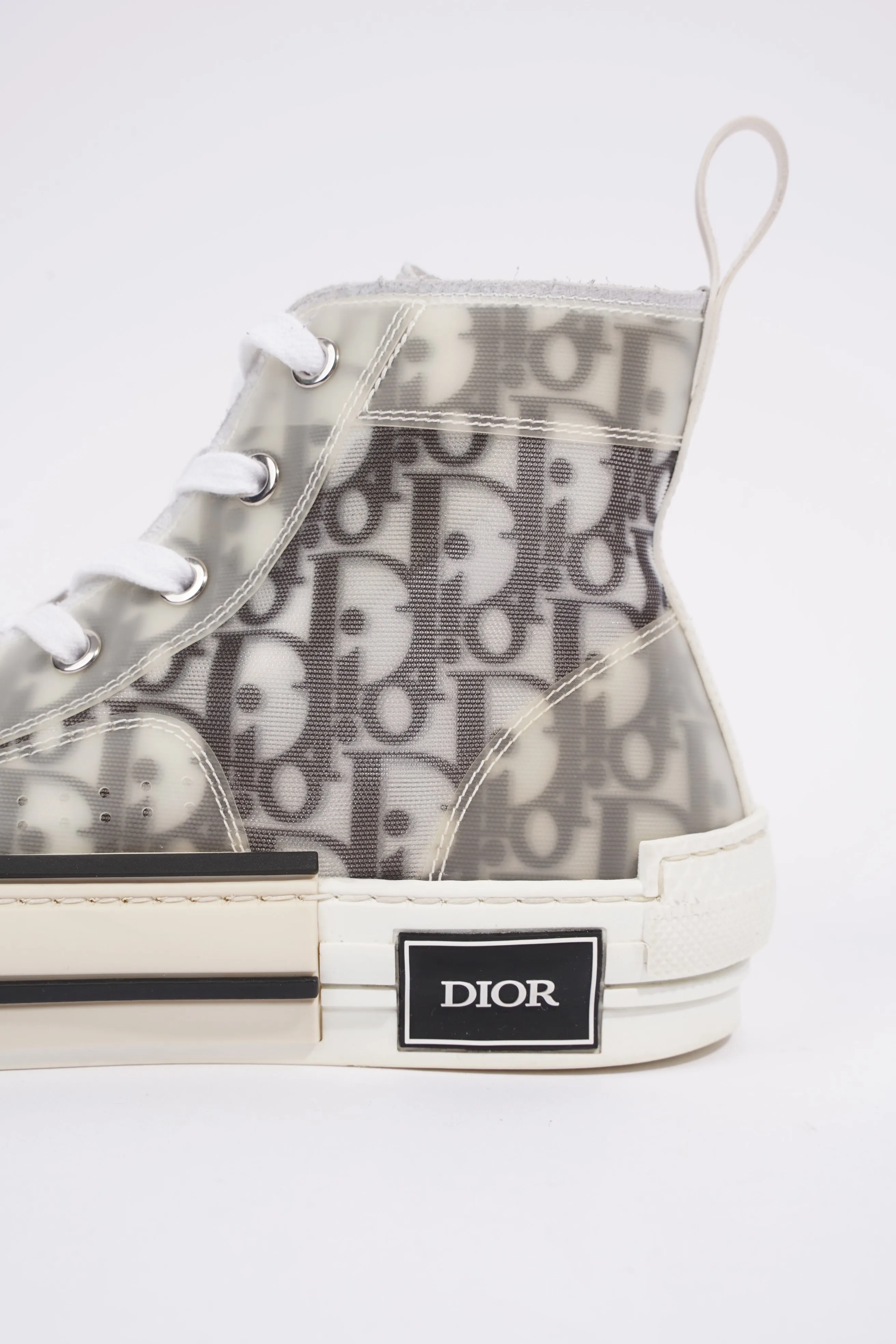 Christian Dior B23 High-tops White / Black Oblique Canvas EU 38 UK 5