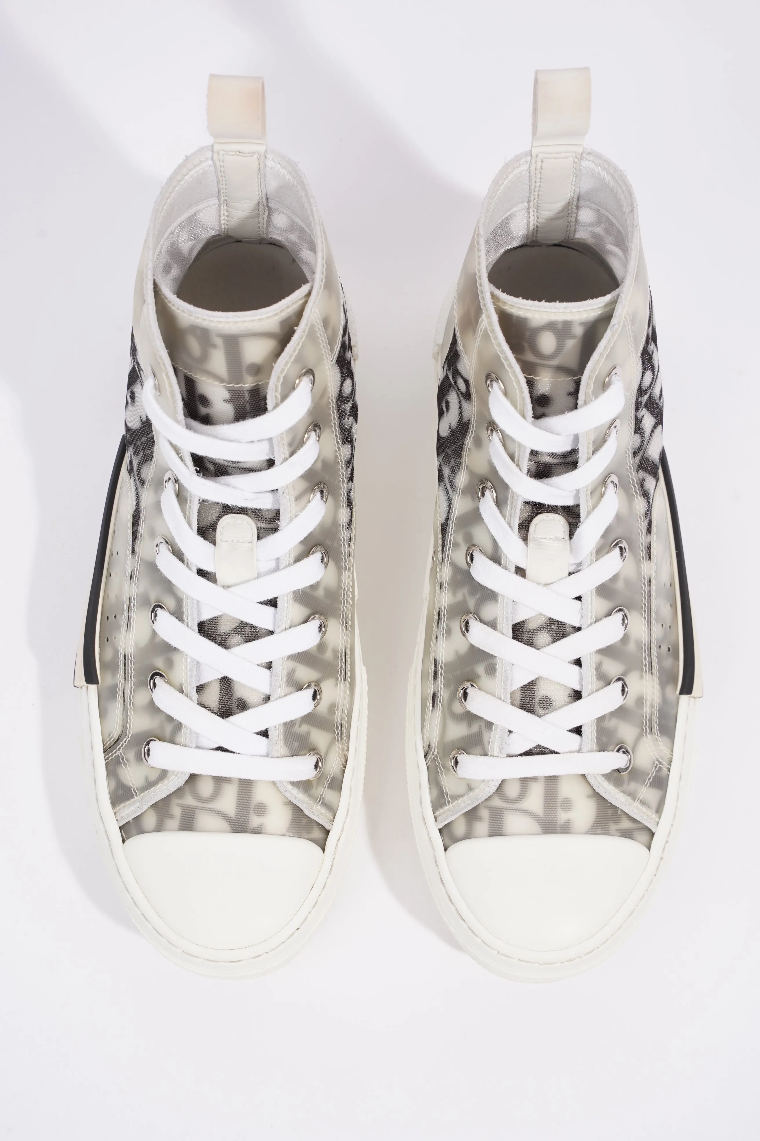 Christian Dior B23 High-tops White / Black Oblique Canvas EU 38 UK 5