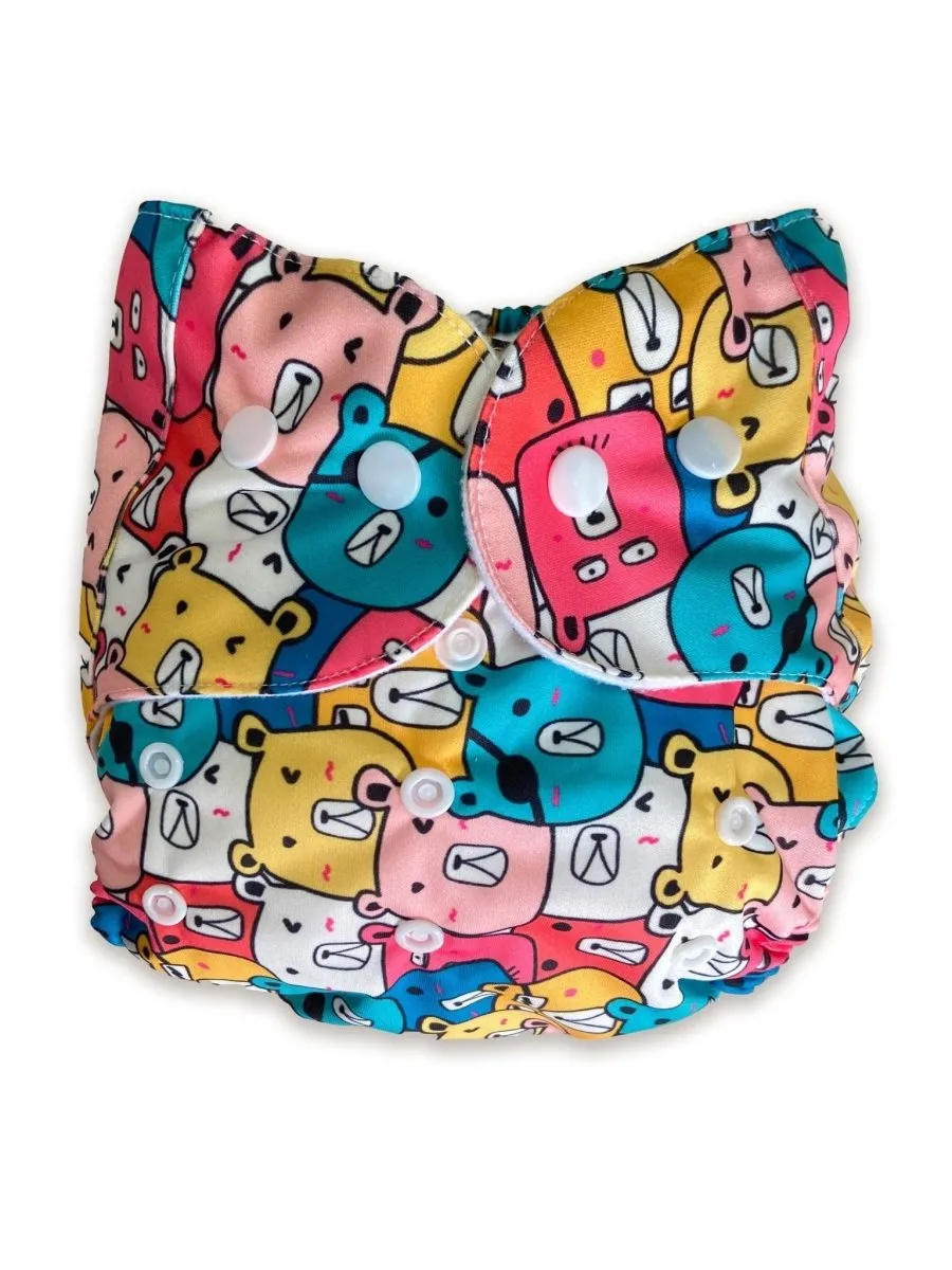 Combo of 5 Reusable Diapers - Option F