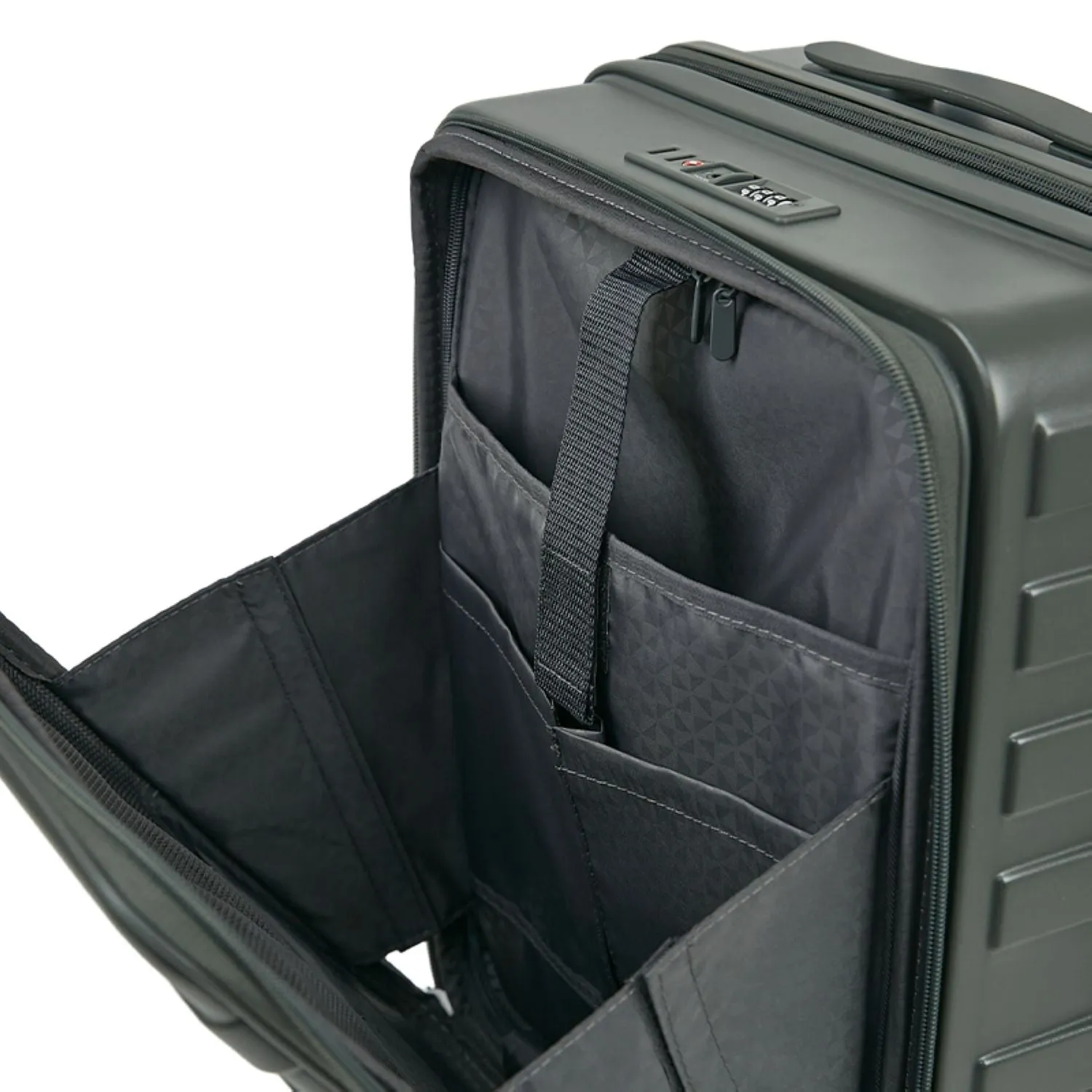 Crossing Groov Pc Trunk 20" Carry On Luggage With Front Access Opening