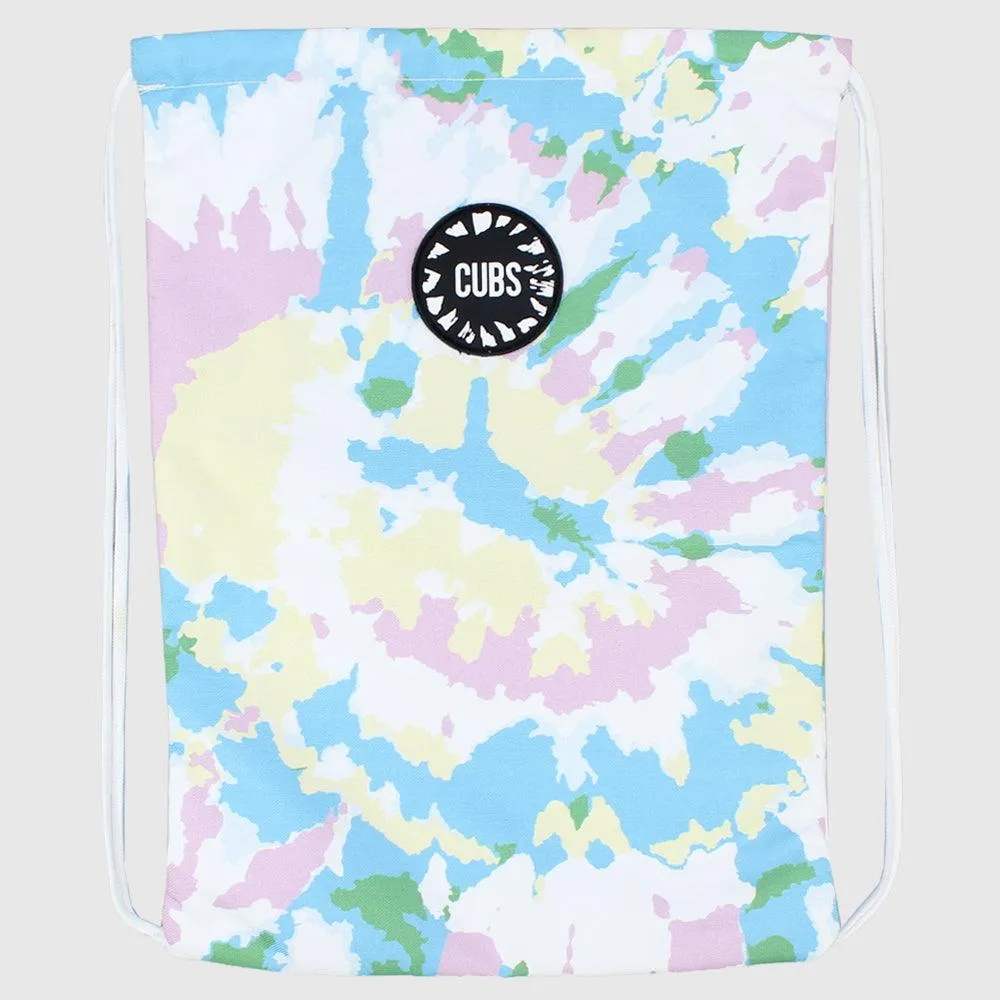 Cubs White Sky Tie Dye String Bag