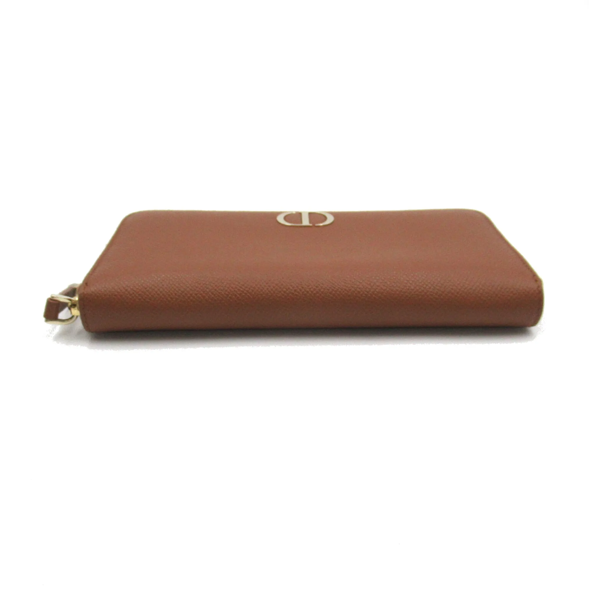 Dior Round long wallet Brown leather 43-MA-1220