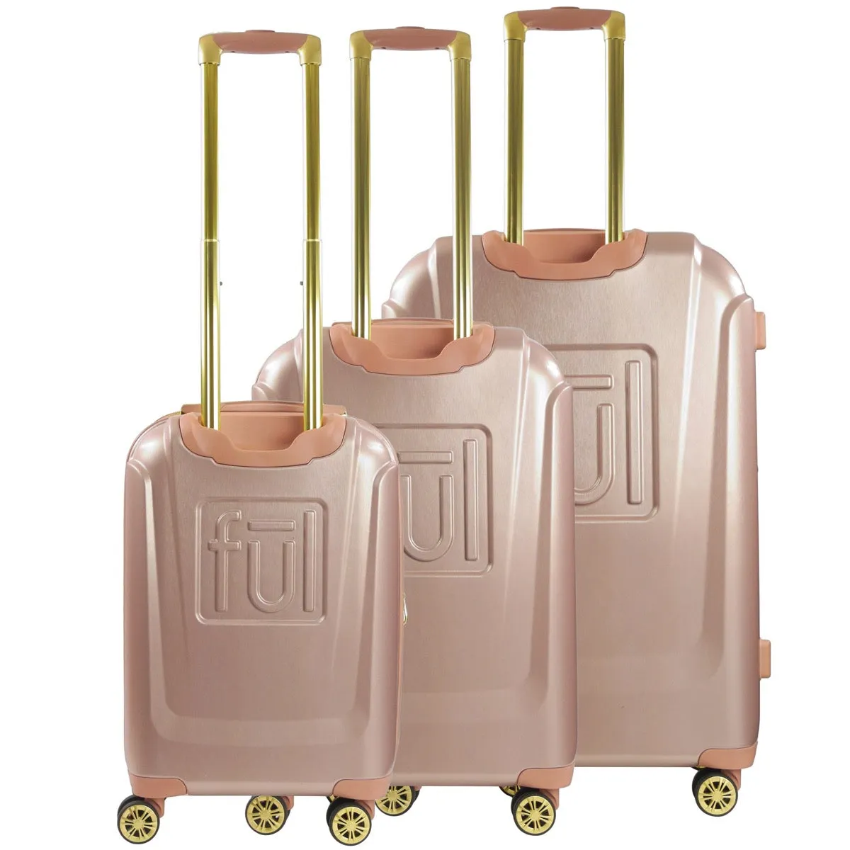 Disney Playful Minnie 3-piece Luggage Set - Rose Gold