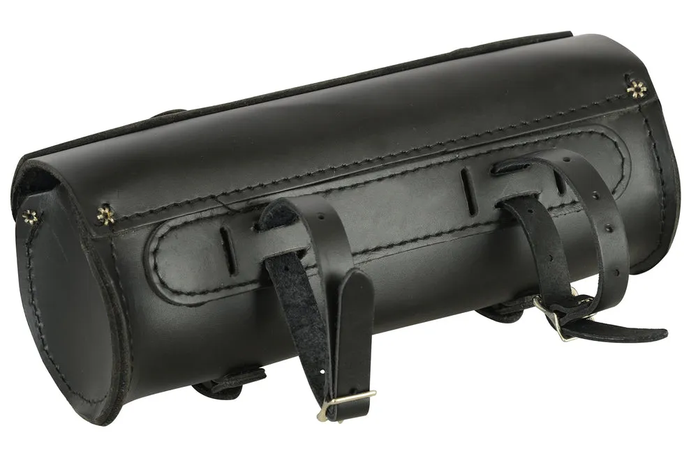 DS4001 Premium Large Leather Round Tool Bag