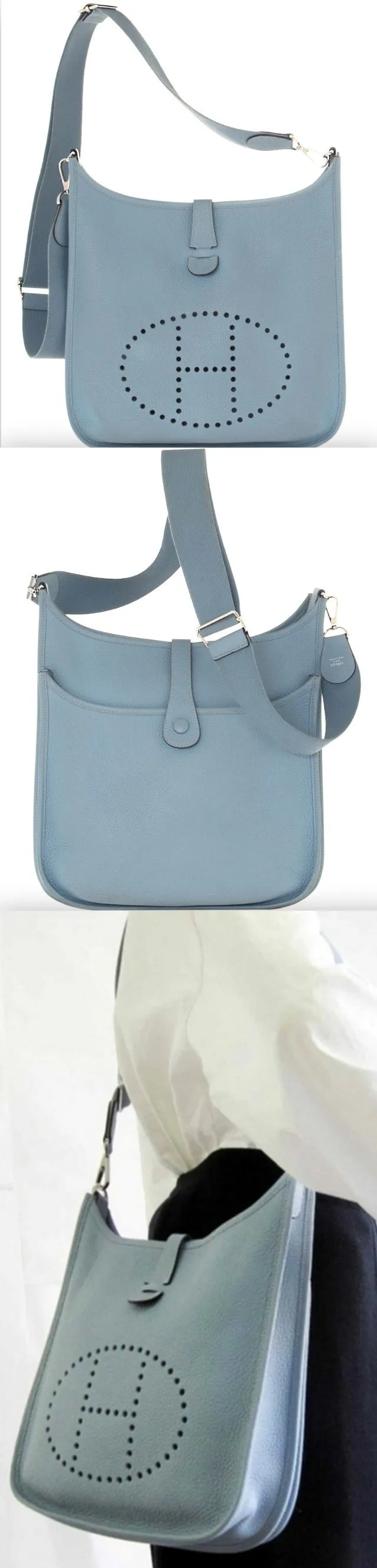 Evelyne III Bag, Light Blue