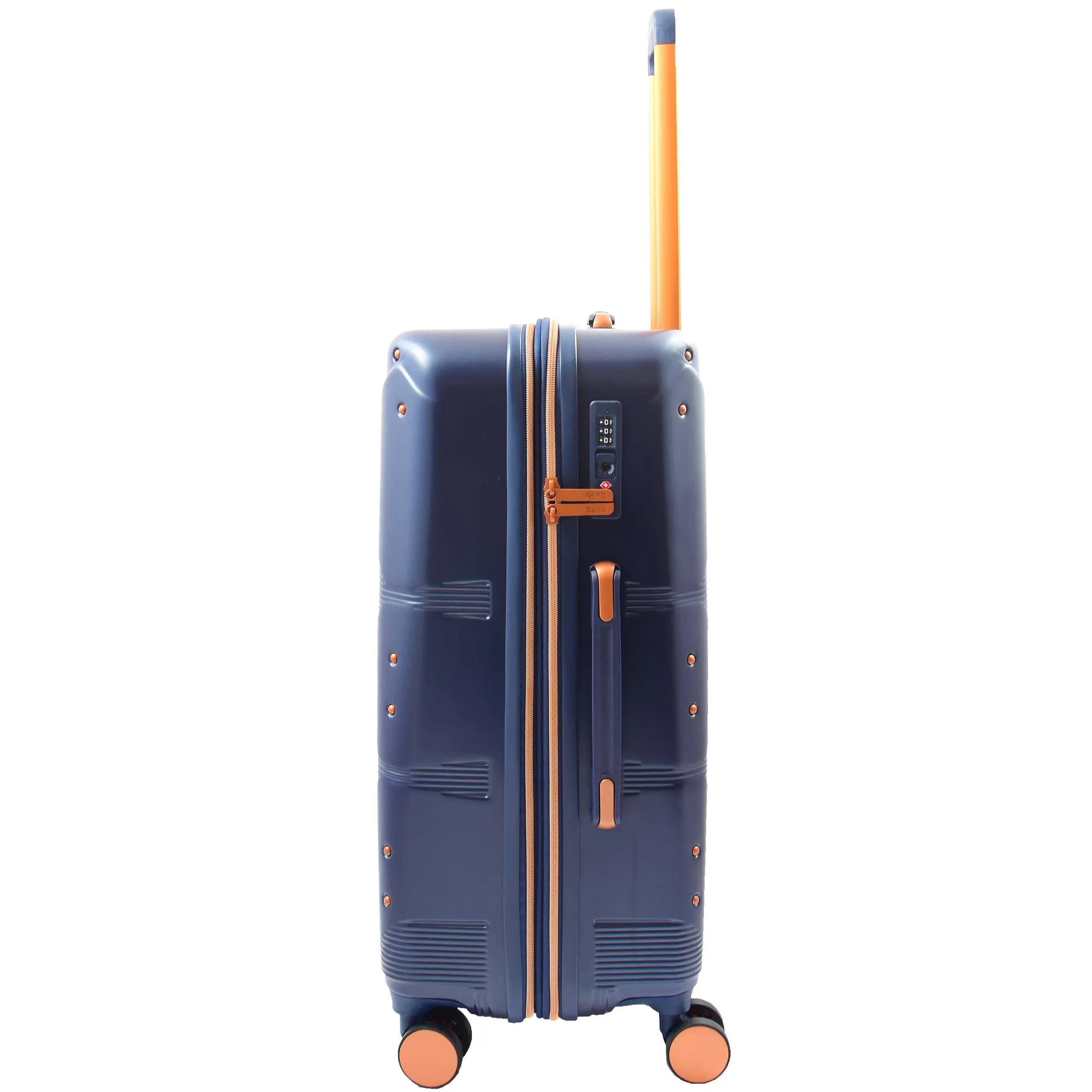 Exclusive 4 Wheel Hard Shell Luggage Expandable Suitcase Travel Bags Astro Navy