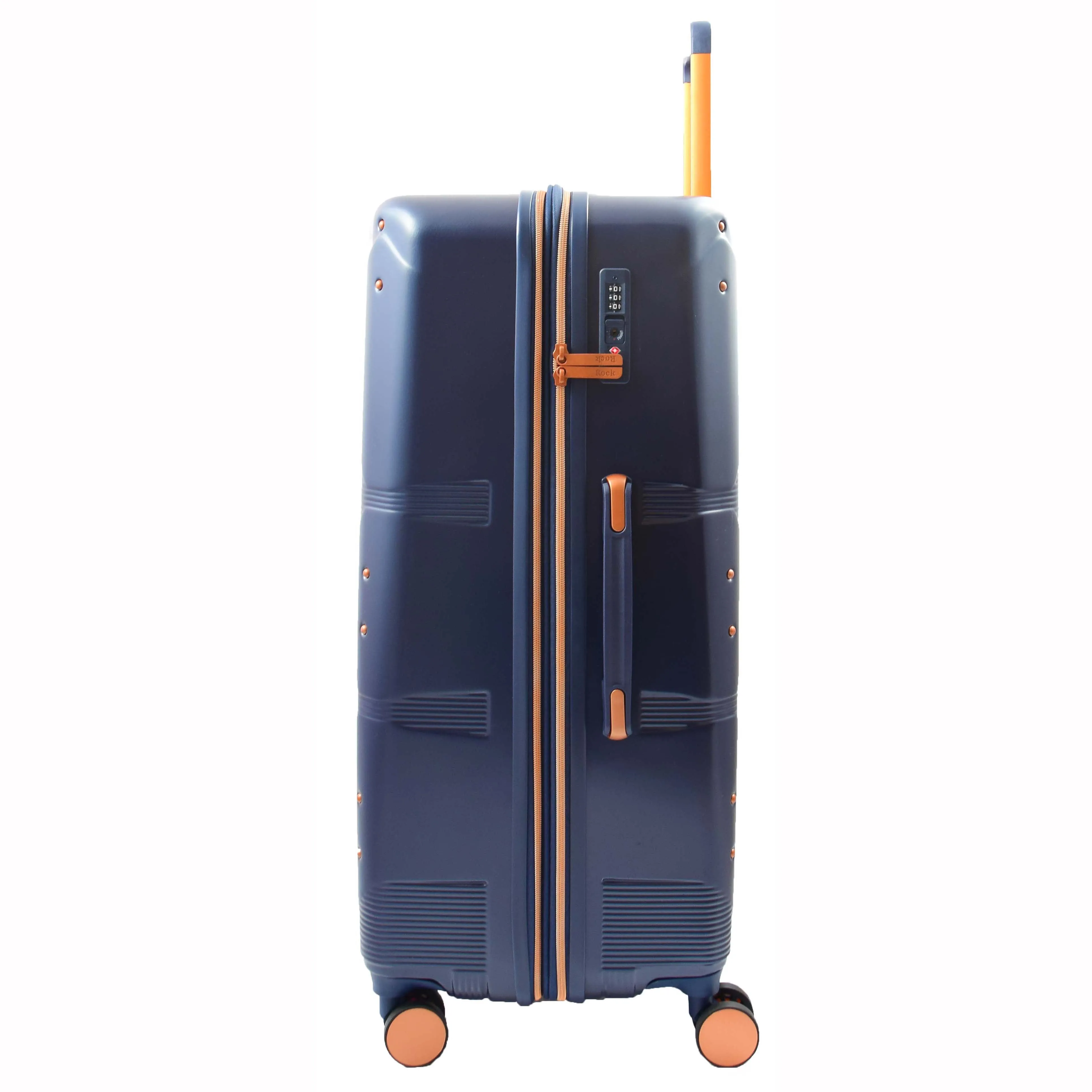 Exclusive 4 Wheel Hard Shell Luggage Expandable Suitcase Travel Bags Astro Navy