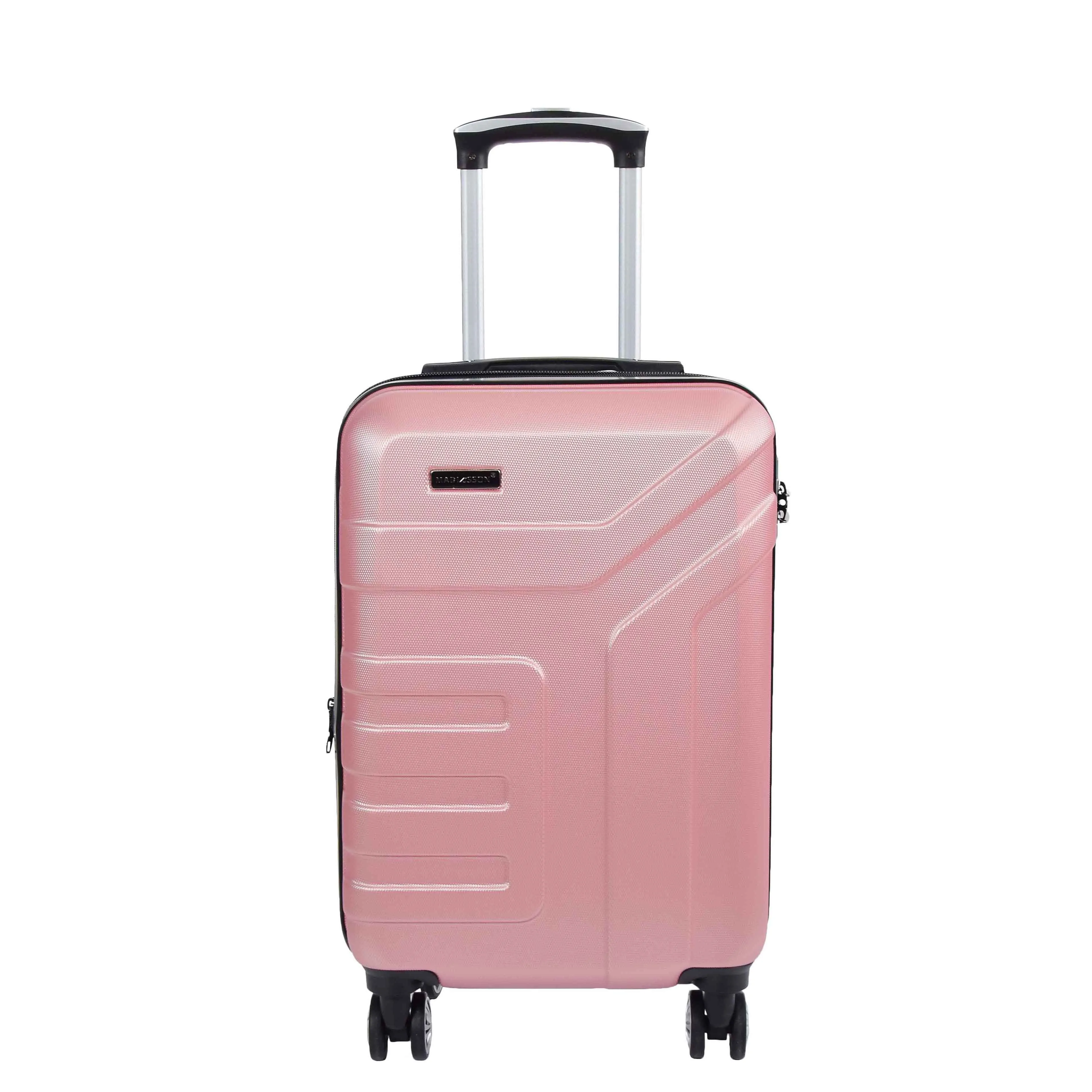 Expandable 4 Wheeled Cabin Hard Luggage Sydney Rose Gold