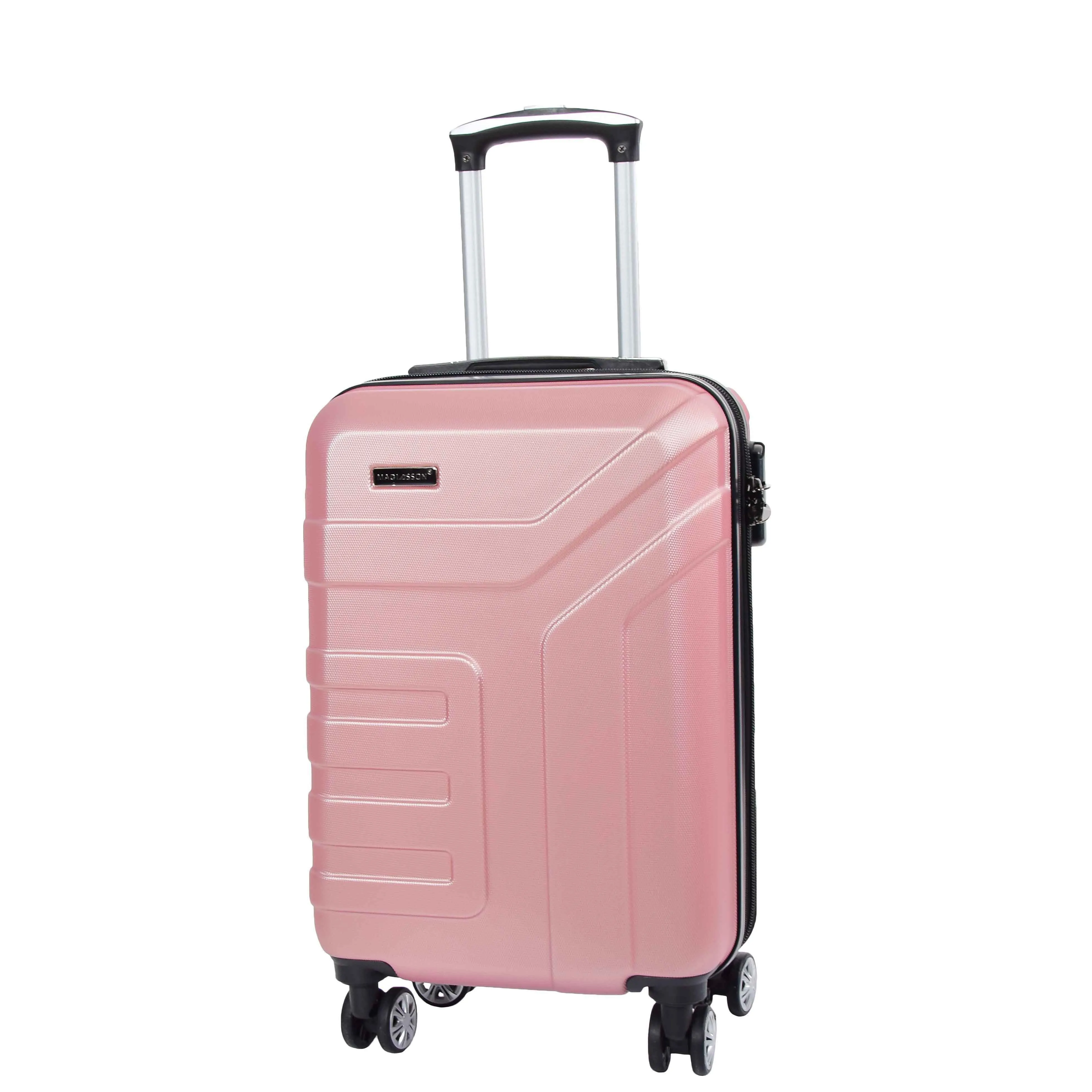 Expandable 4 Wheeled Cabin Hard Luggage Sydney Rose Gold