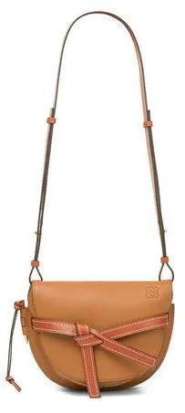 Gate Small Bag - Light Caramel/Pecan Color or Varsity Blue/Pecan Color