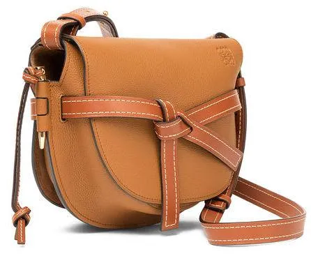 Gate Small Bag - Light Caramel/Pecan Color or Varsity Blue/Pecan Color