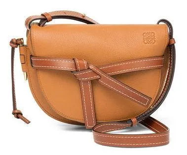 Gate Small Bag - Light Caramel/Pecan Color or Varsity Blue/Pecan Color