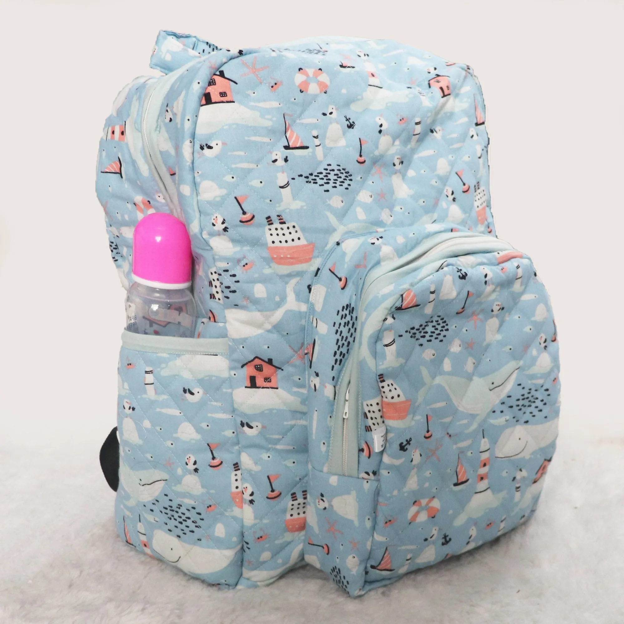 Happy Whale Cloth Diaper Bag for Baby