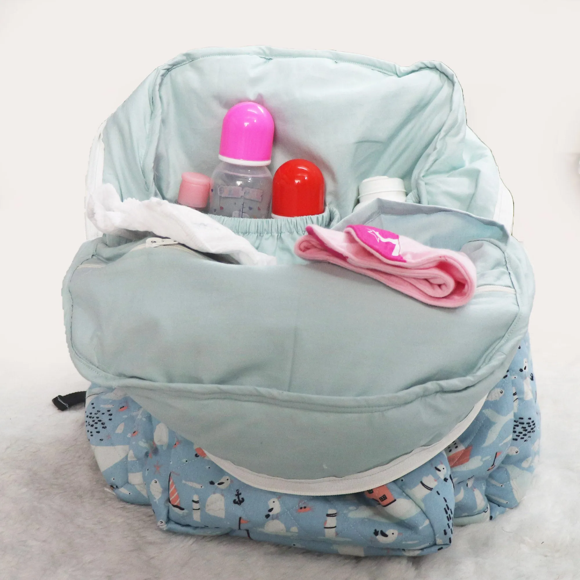 Happy Whale Cloth Diaper Bag for Baby