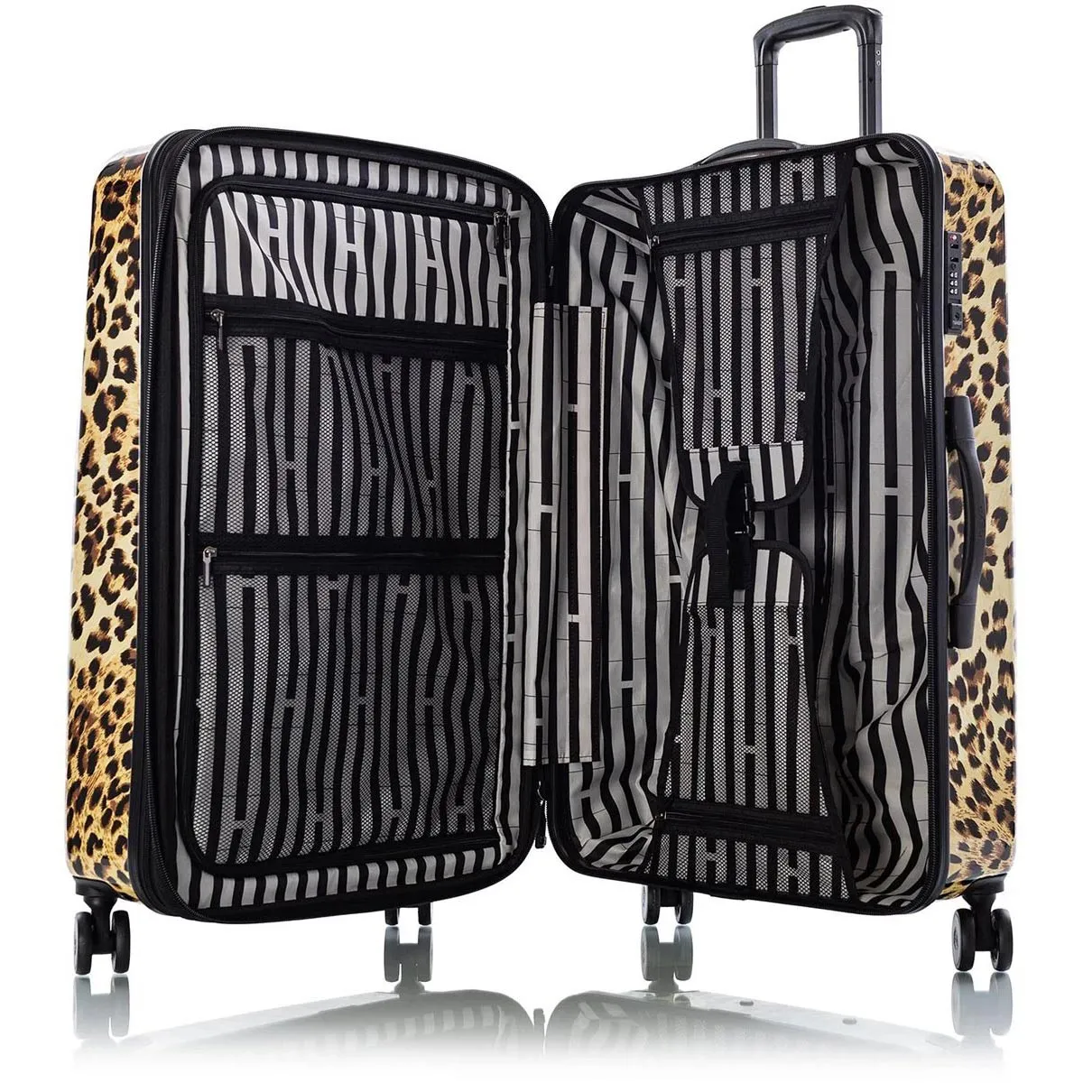 Heys Brown Leopard Fashion Spinner 3pc Set