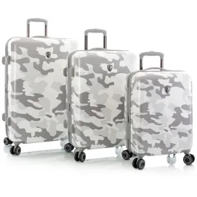 Heys White Camo Fashion Spinner 3pc Set