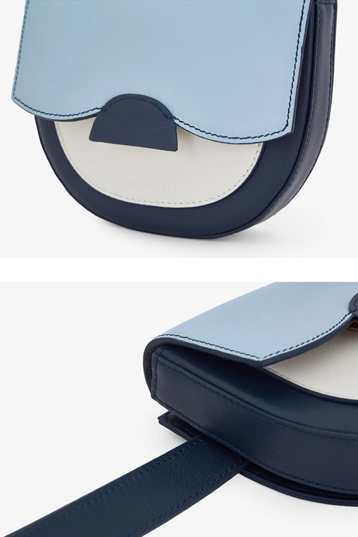 Incomplete | Blue Saddle Waist Leather Bag