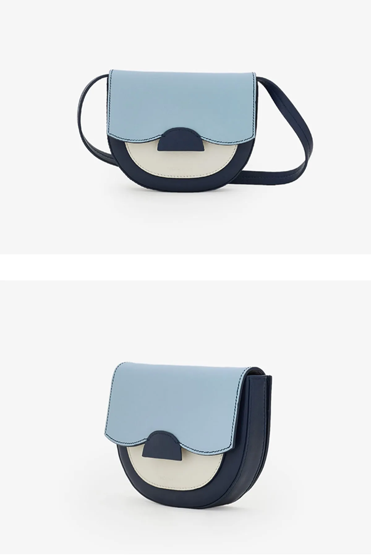 Incomplete | Blue Saddle Waist Leather Bag