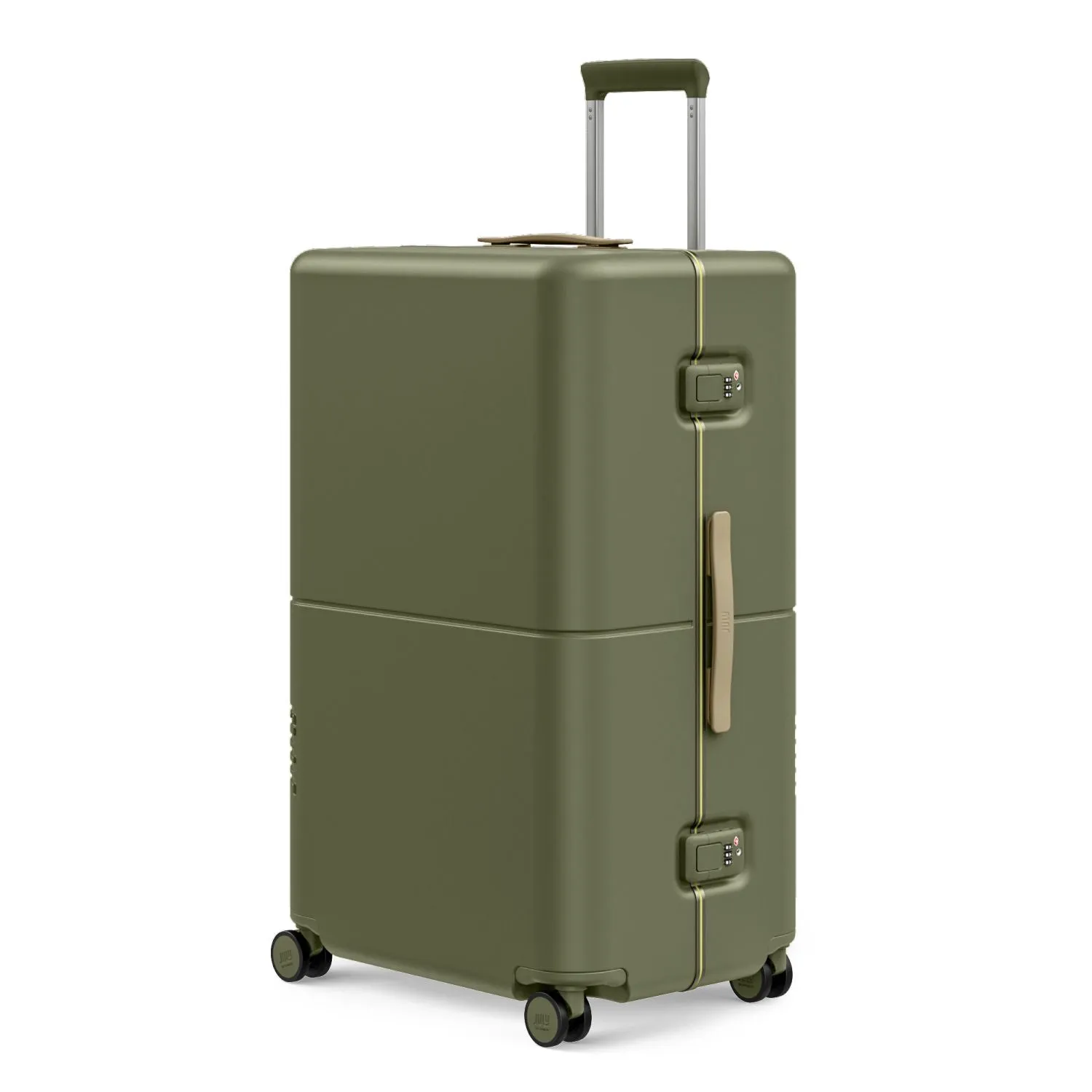 July Checked Plus Trunk Polycarbonate Frame 30" Luggage