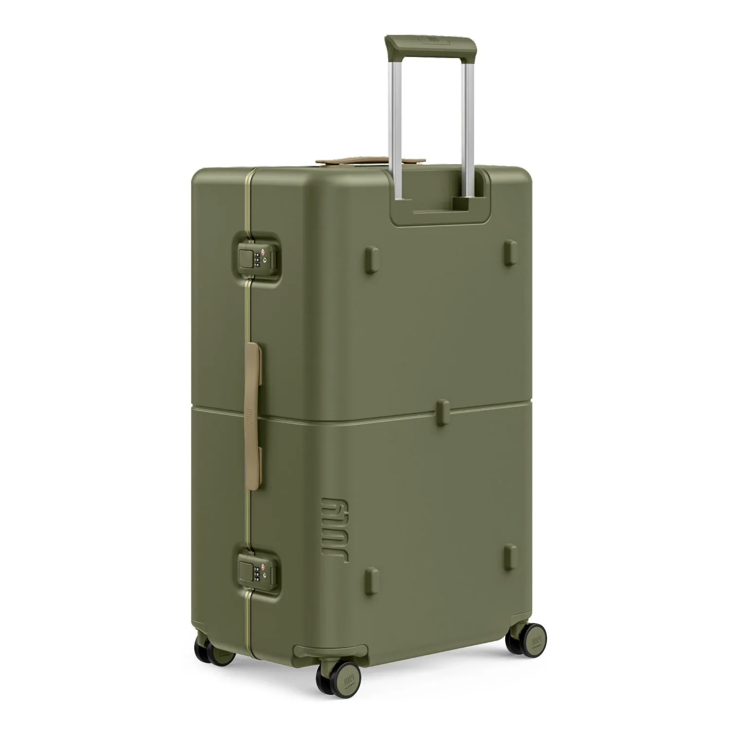 July Checked Plus Trunk Polycarbonate Frame 30" Luggage