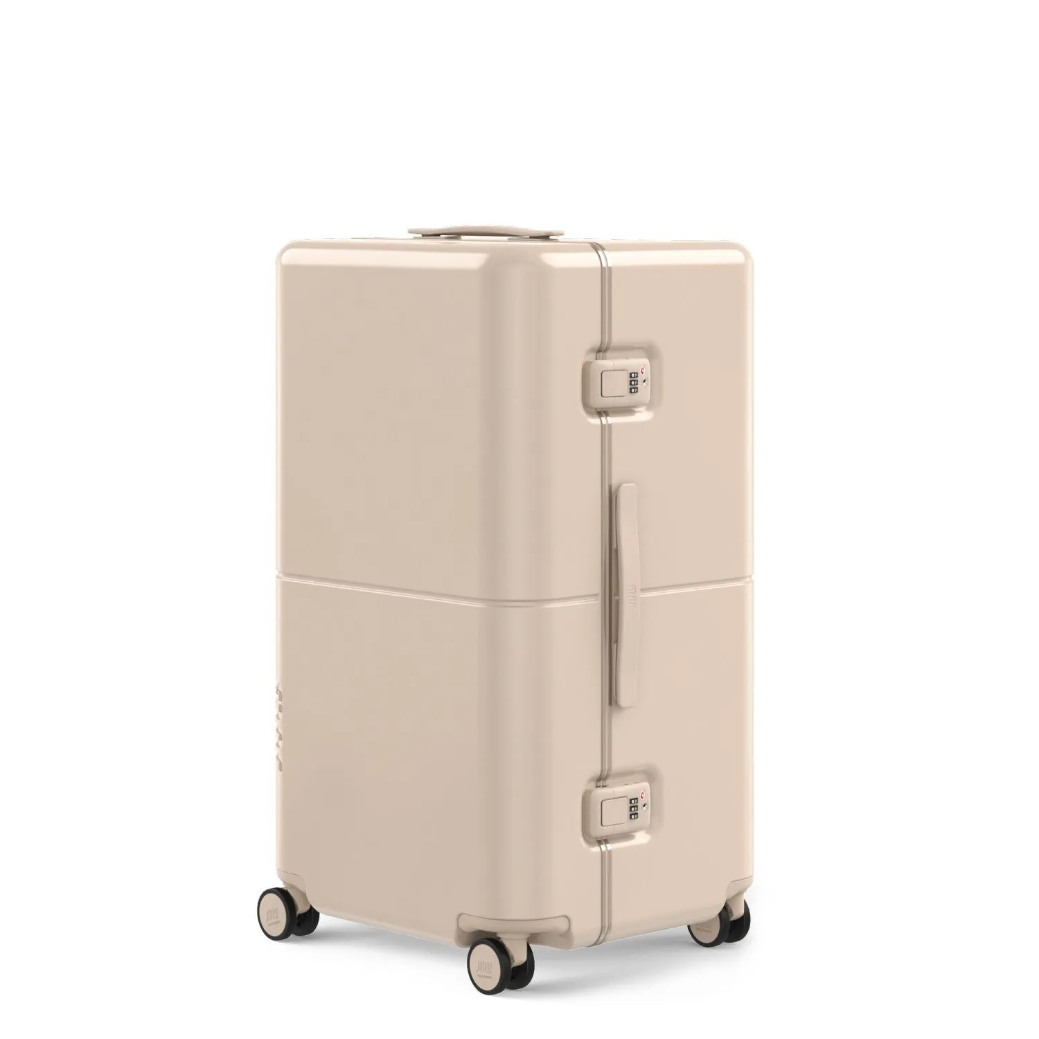 July Checked Trunk Polycarbonate Frame 28" Luggage