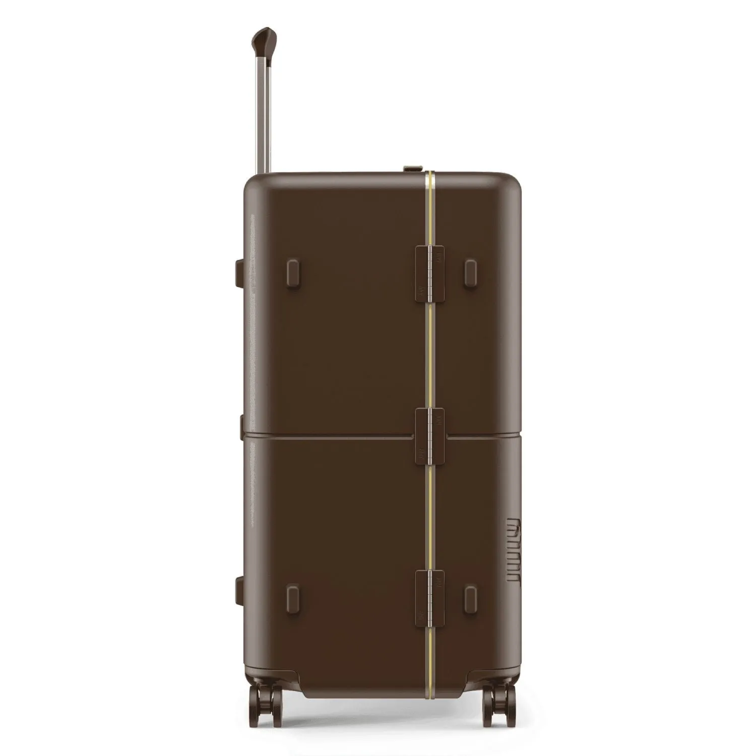 July Checked Trunk Polycarbonate Frame 28" Luggage