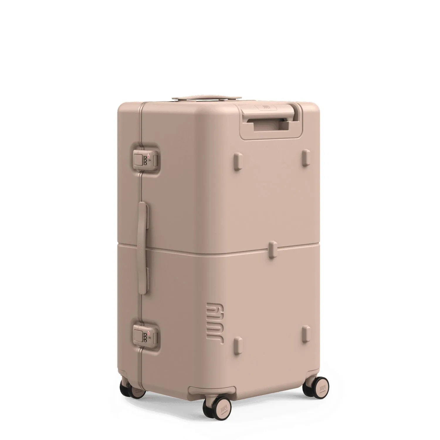 July Checked Trunk Polycarbonate Frame 28" Luggage