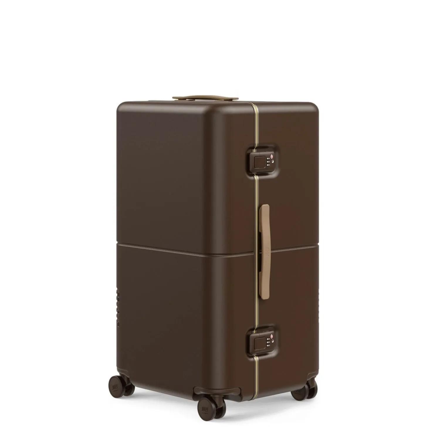 July Checked Trunk Polycarbonate Frame 28" Luggage