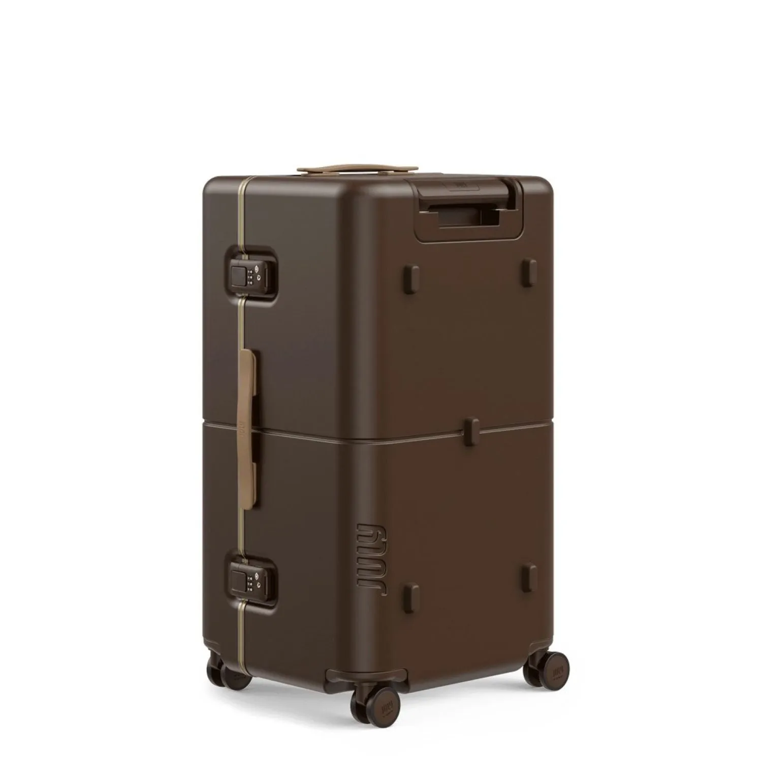 July Checked Trunk Polycarbonate Frame 28" Luggage