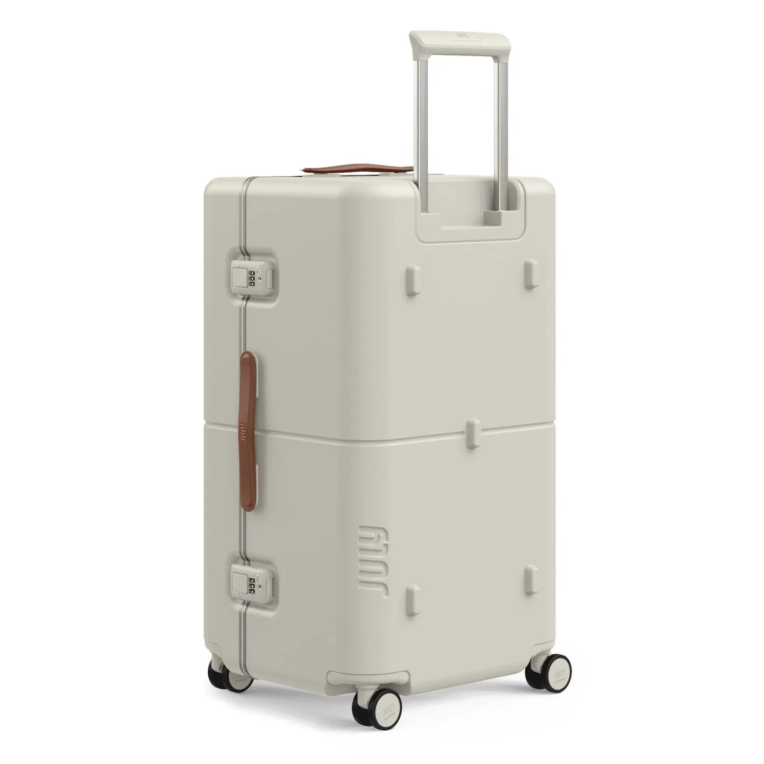 July Checked Trunk Polycarbonate Frame 28" Luggage