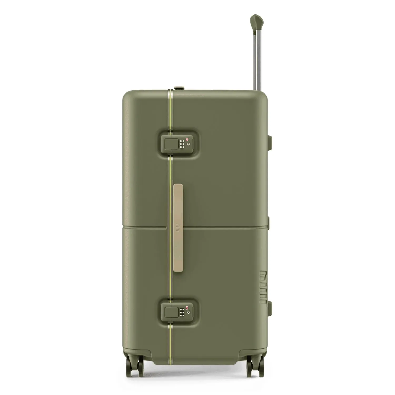 July Checked Trunk Polycarbonate Frame 28" Luggage