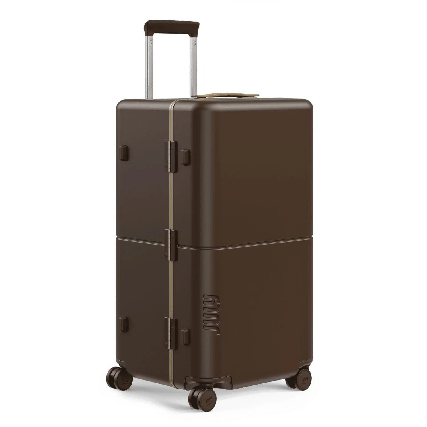 July Checked Trunk Polycarbonate Frame 28" Luggage