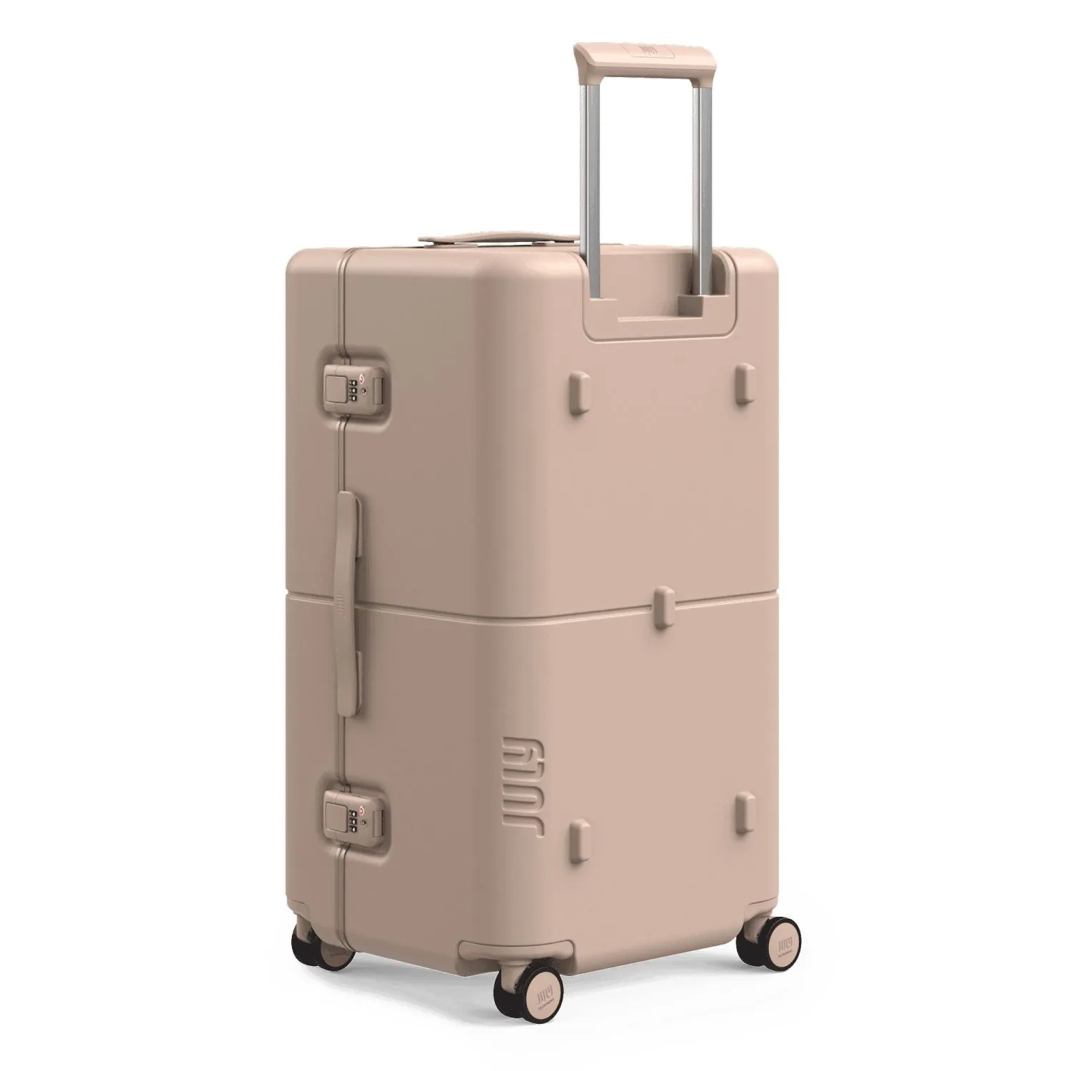 July Checked Trunk Polycarbonate Frame 28" Luggage