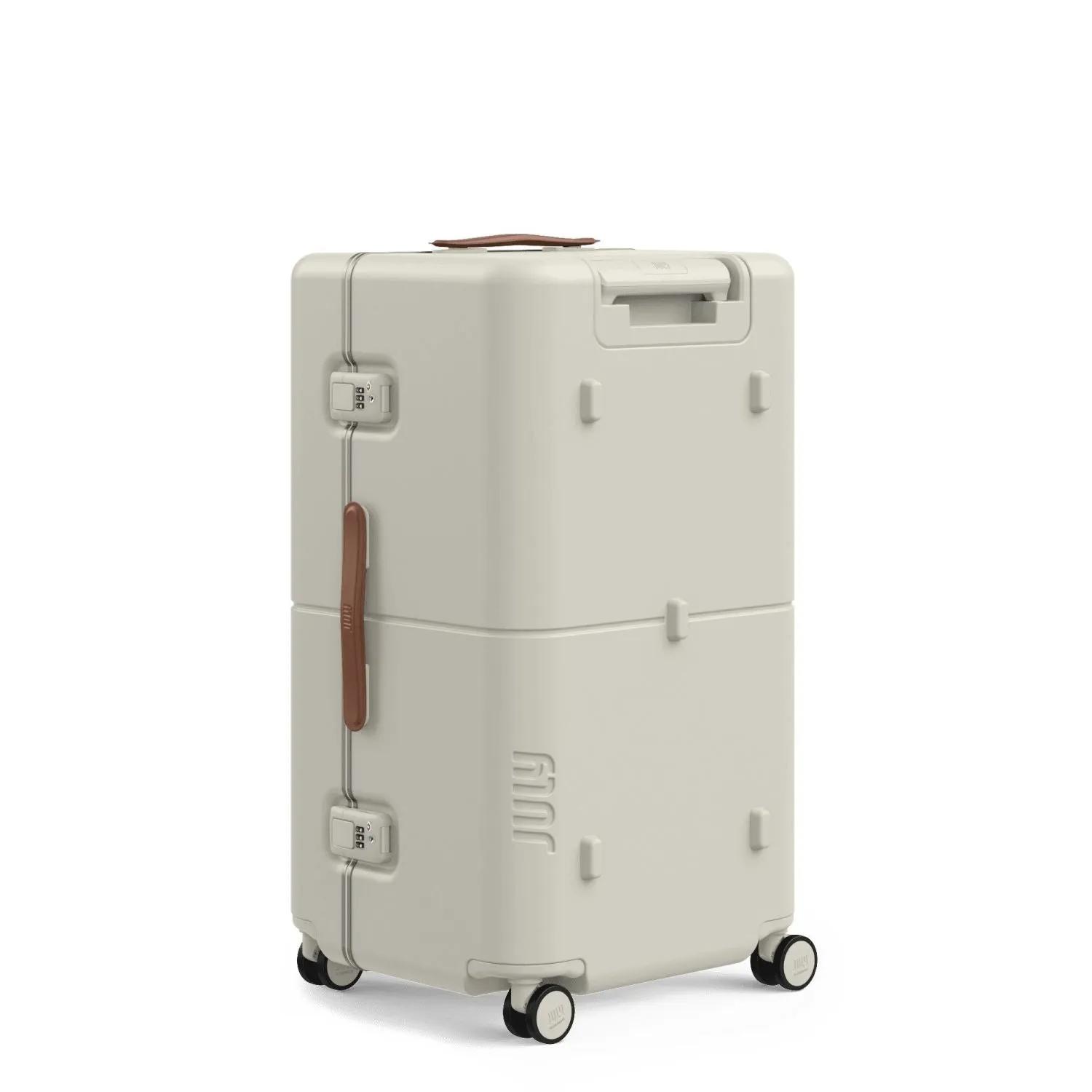 July Checked Trunk Polycarbonate Frame 28" Luggage