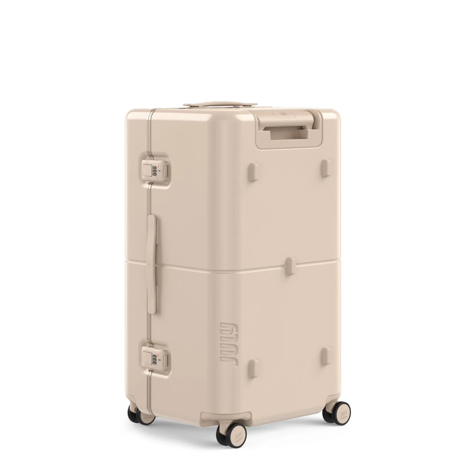 July Checked Trunk Polycarbonate Frame 28" Luggage