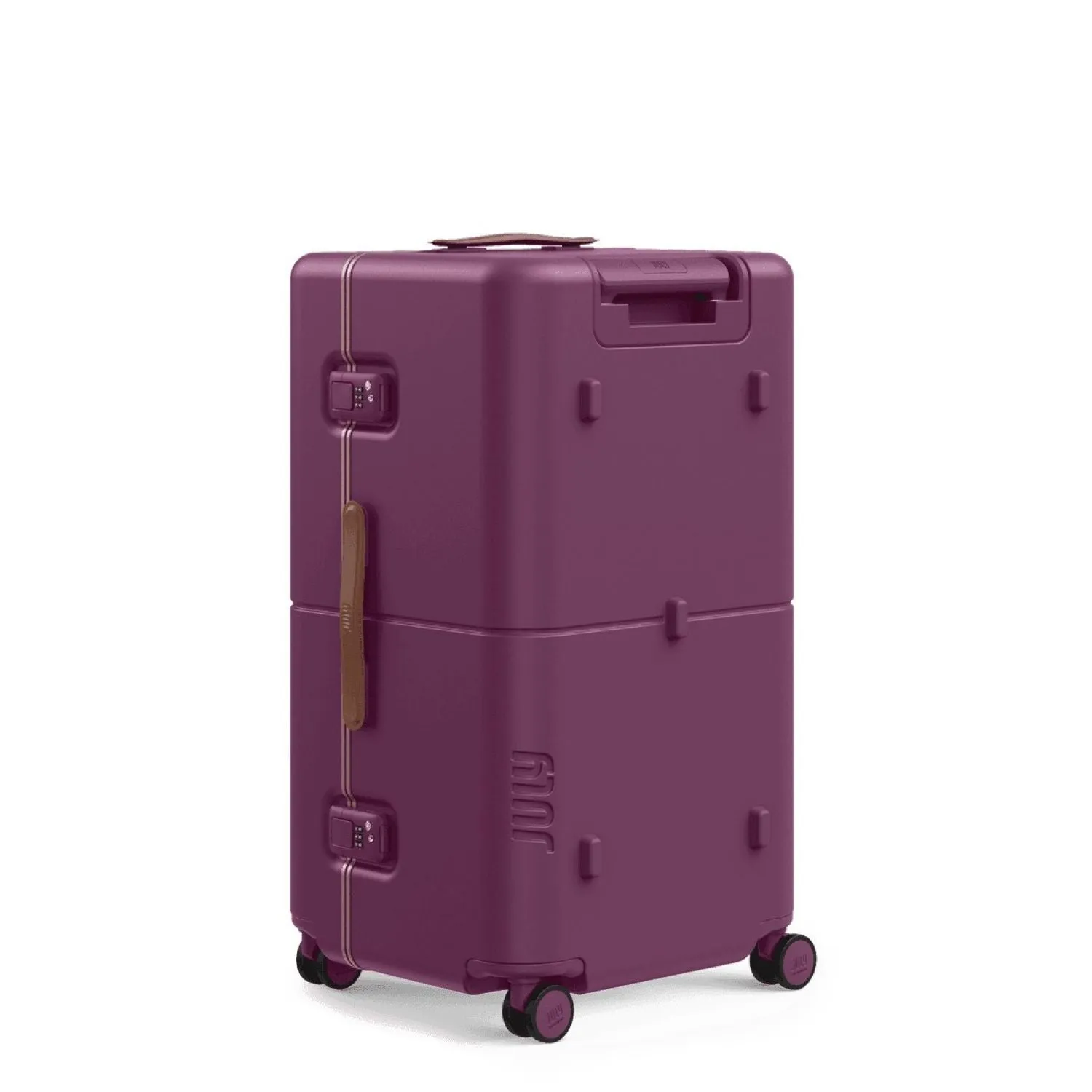 July Checked Trunk Polycarbonate Frame 28" Luggage