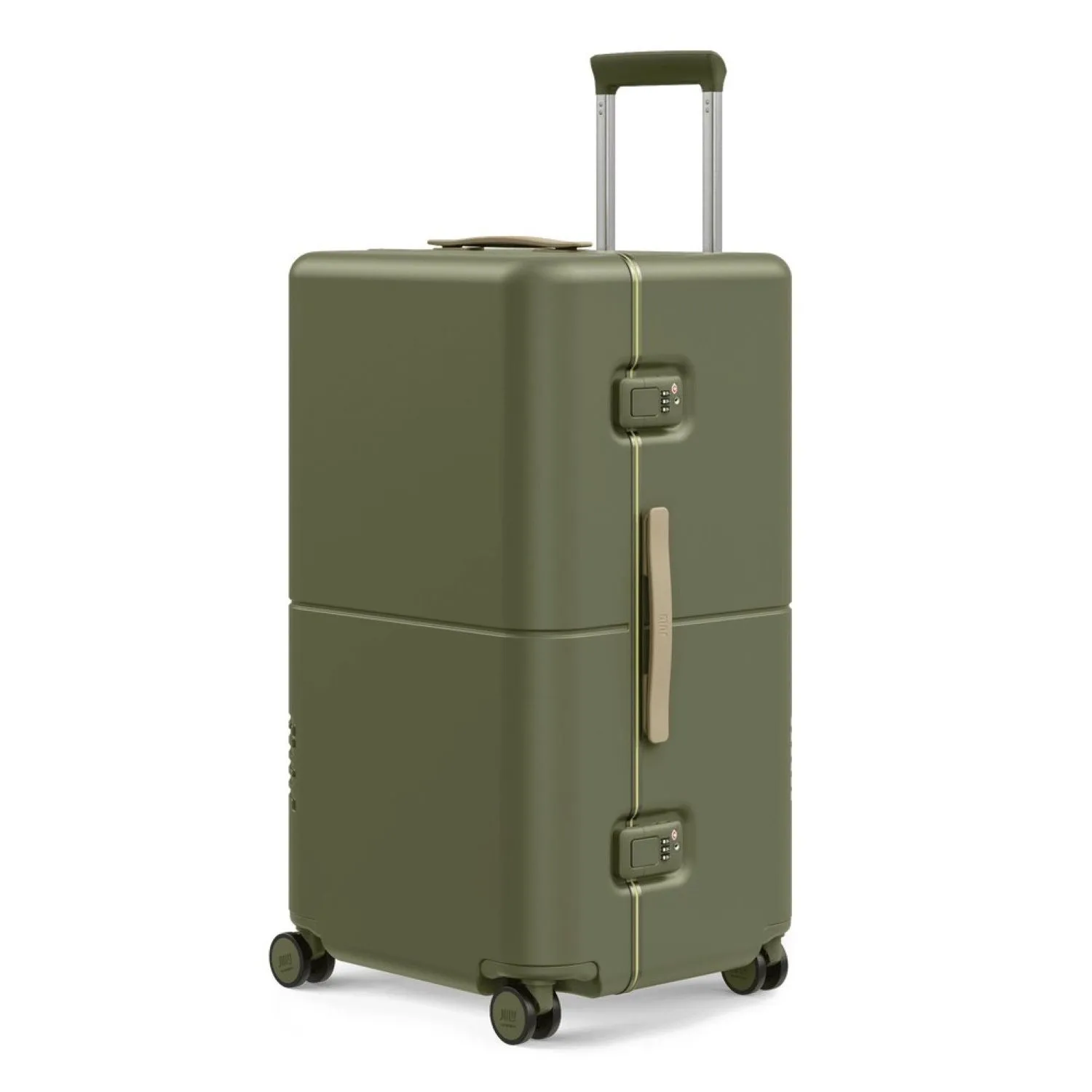 July Checked Trunk Polycarbonate Frame 28" Luggage